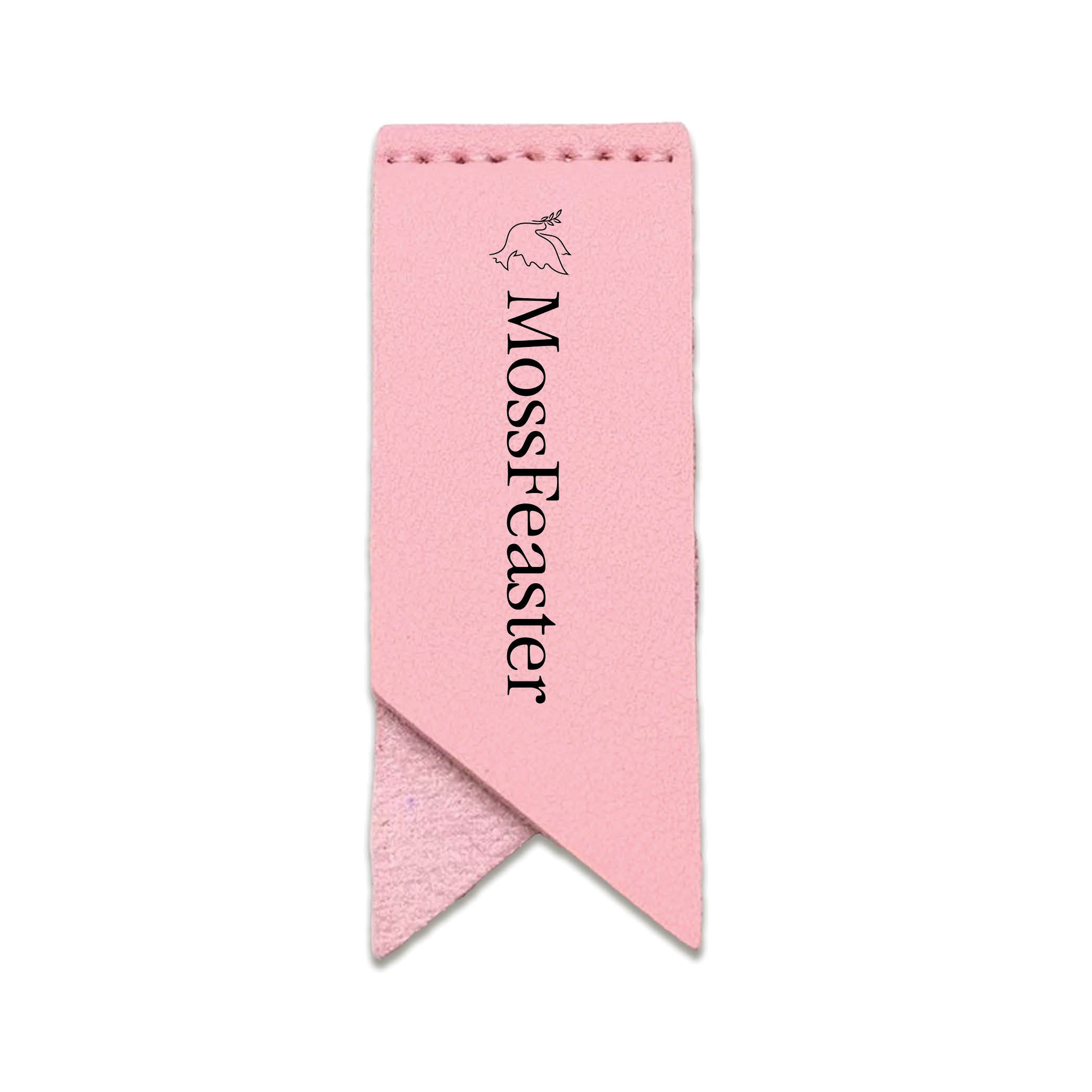 Handmade Leather Bookmark Corner Marker Clip Read Sign Pink