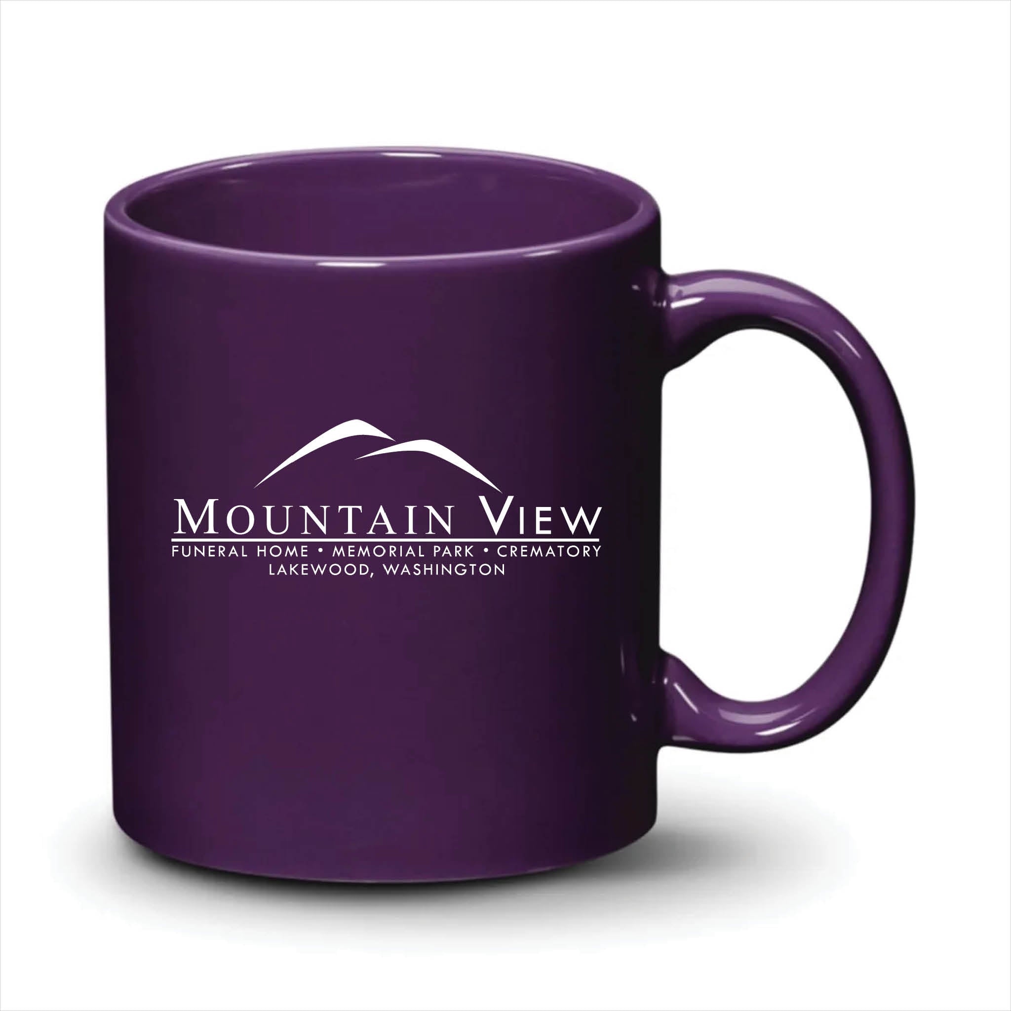 Malibu Mug Purple White Logo
