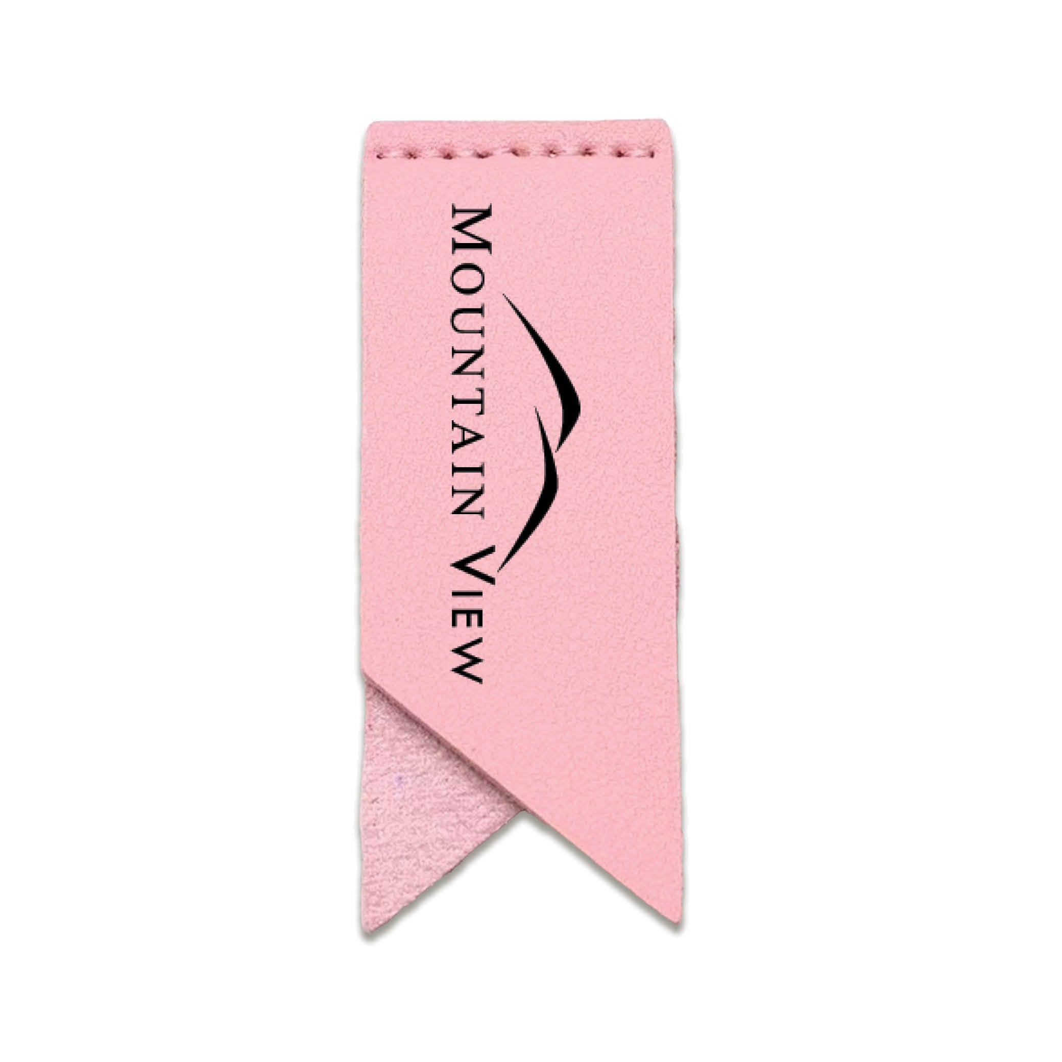 Handmade Leather Bookmark Corner Marker Clip Read Sign Pink