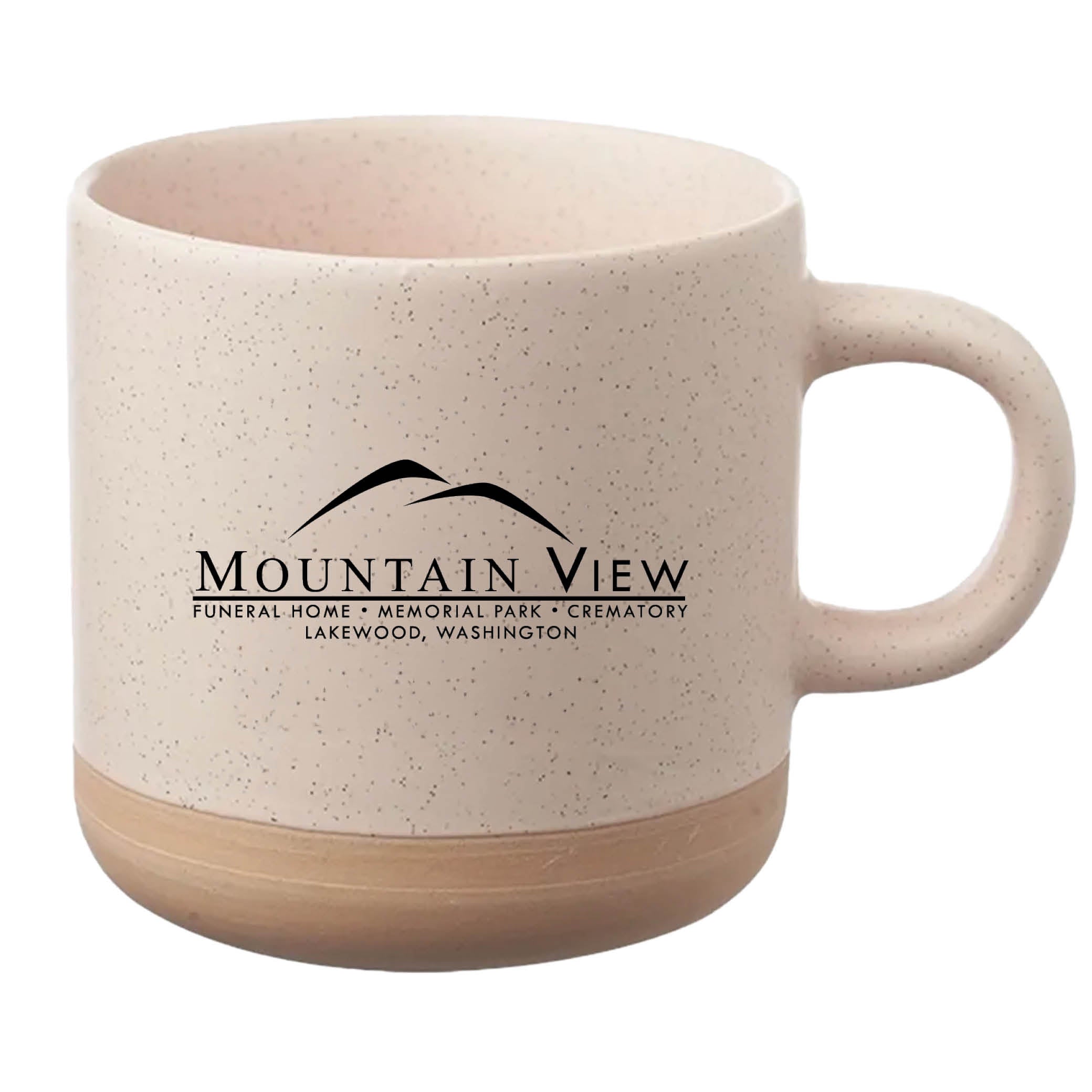 Cosmic Speckled Clay Coffee Mug 11 oz Cream