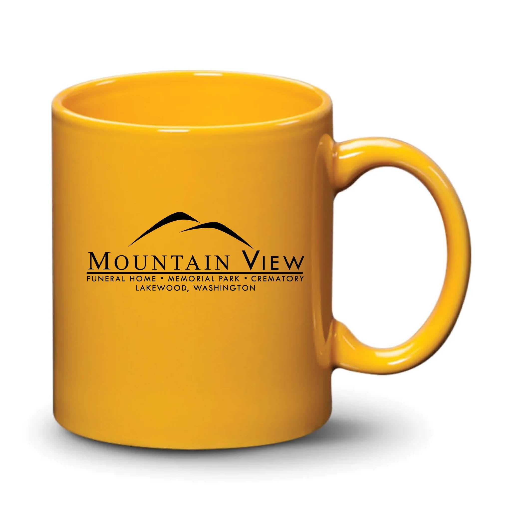 Malibu Mug Gamboge Black Logo