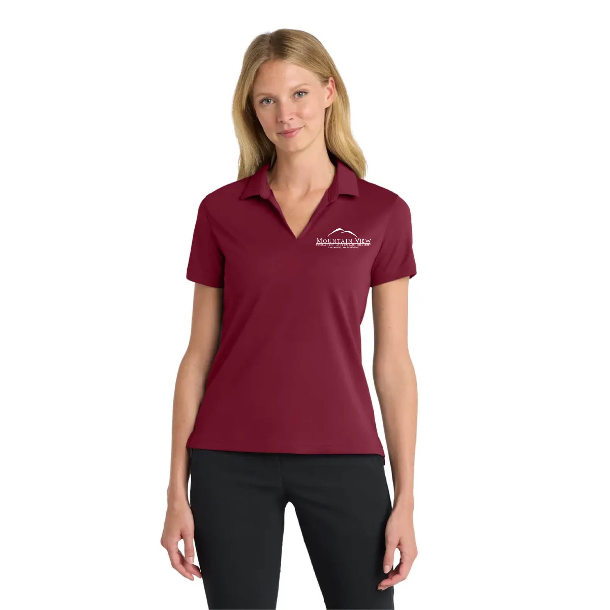 Nike Women's Dri-FIT Micro Pique 2.0 Polo Team Red