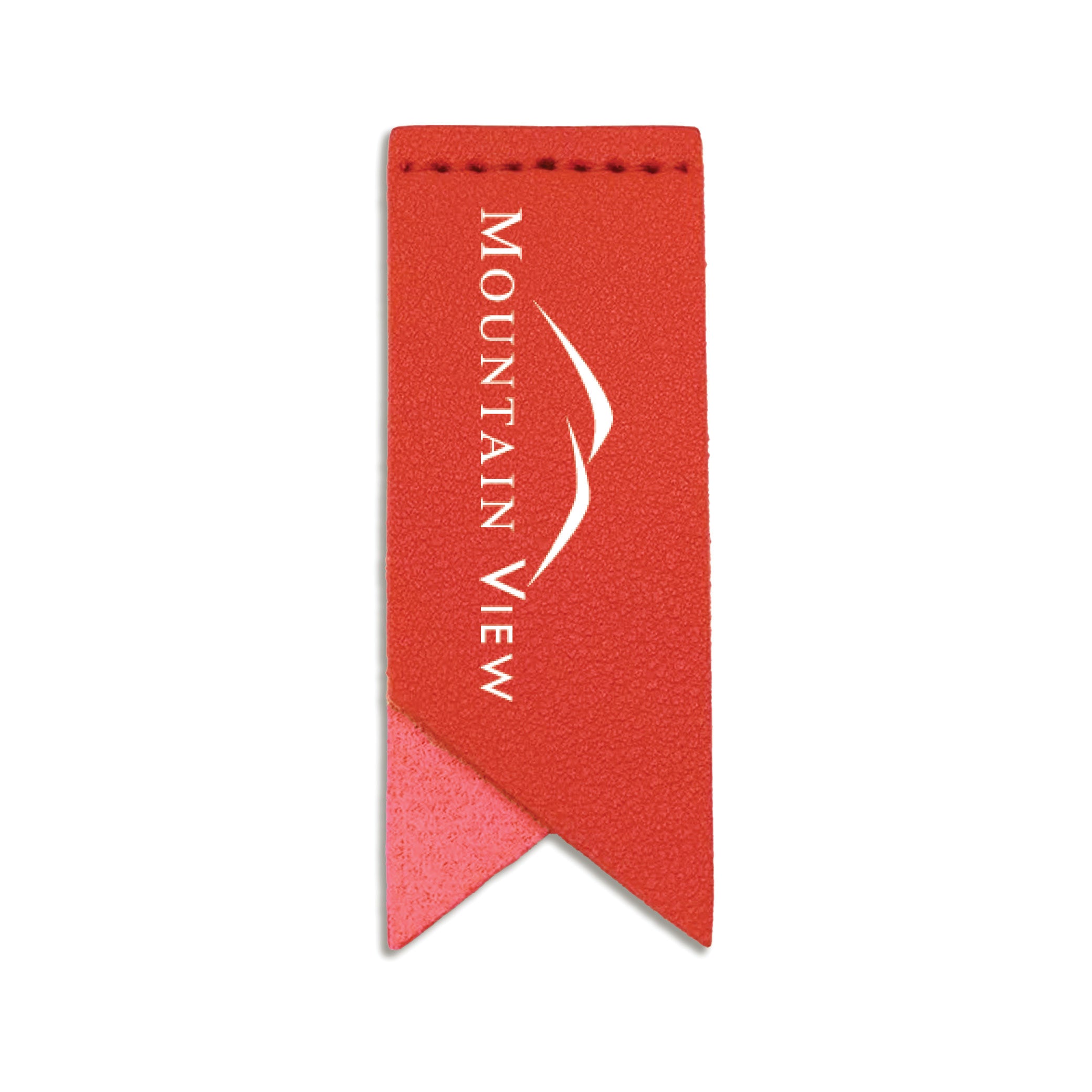 Handmade Leather Bookmark Corner Marker Clip Read Sign Red