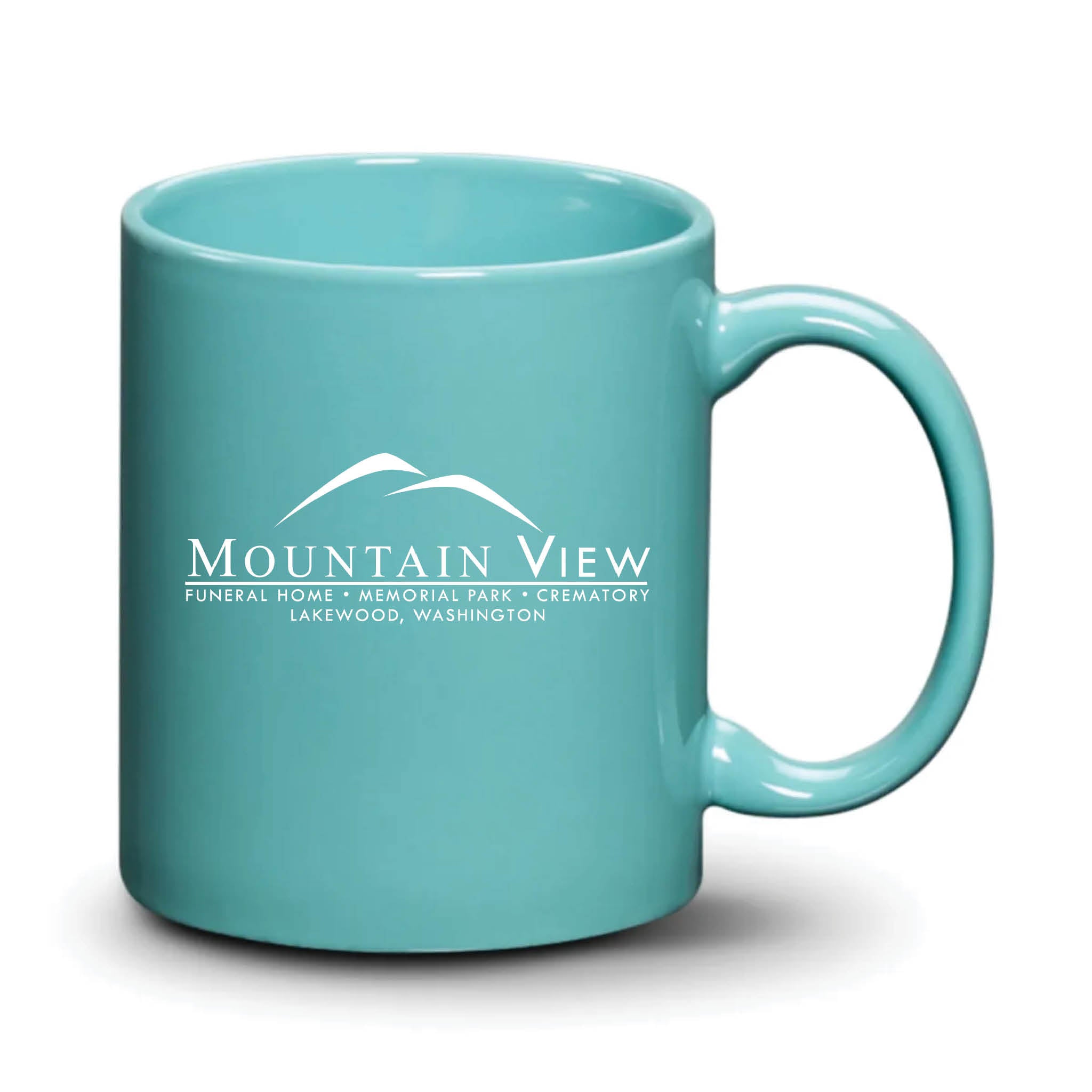 Malibu Mug Aqua White Logo