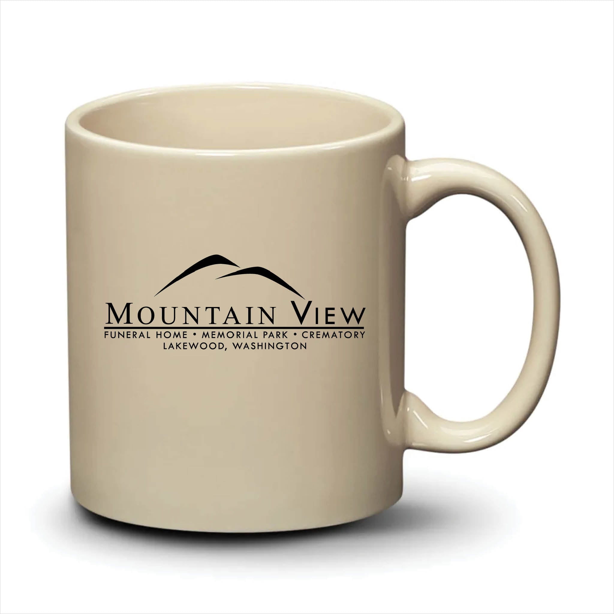 Malibu Mug Almond Black Logo