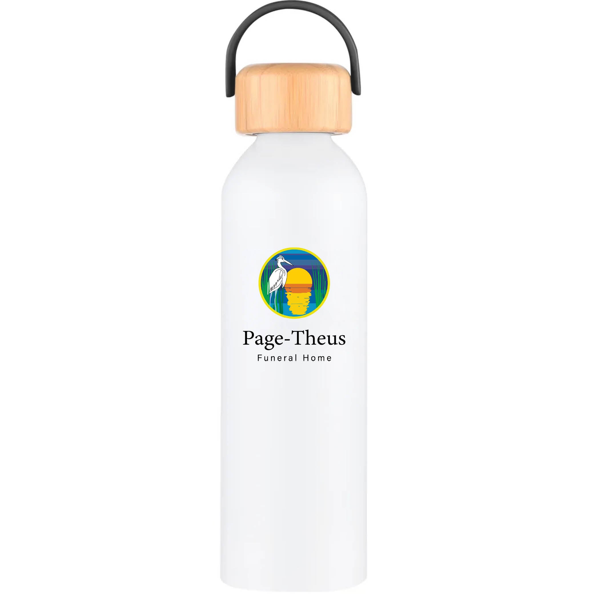 Geyser-VI 24 Oz. Eco Friendly Sports Water Bottle White