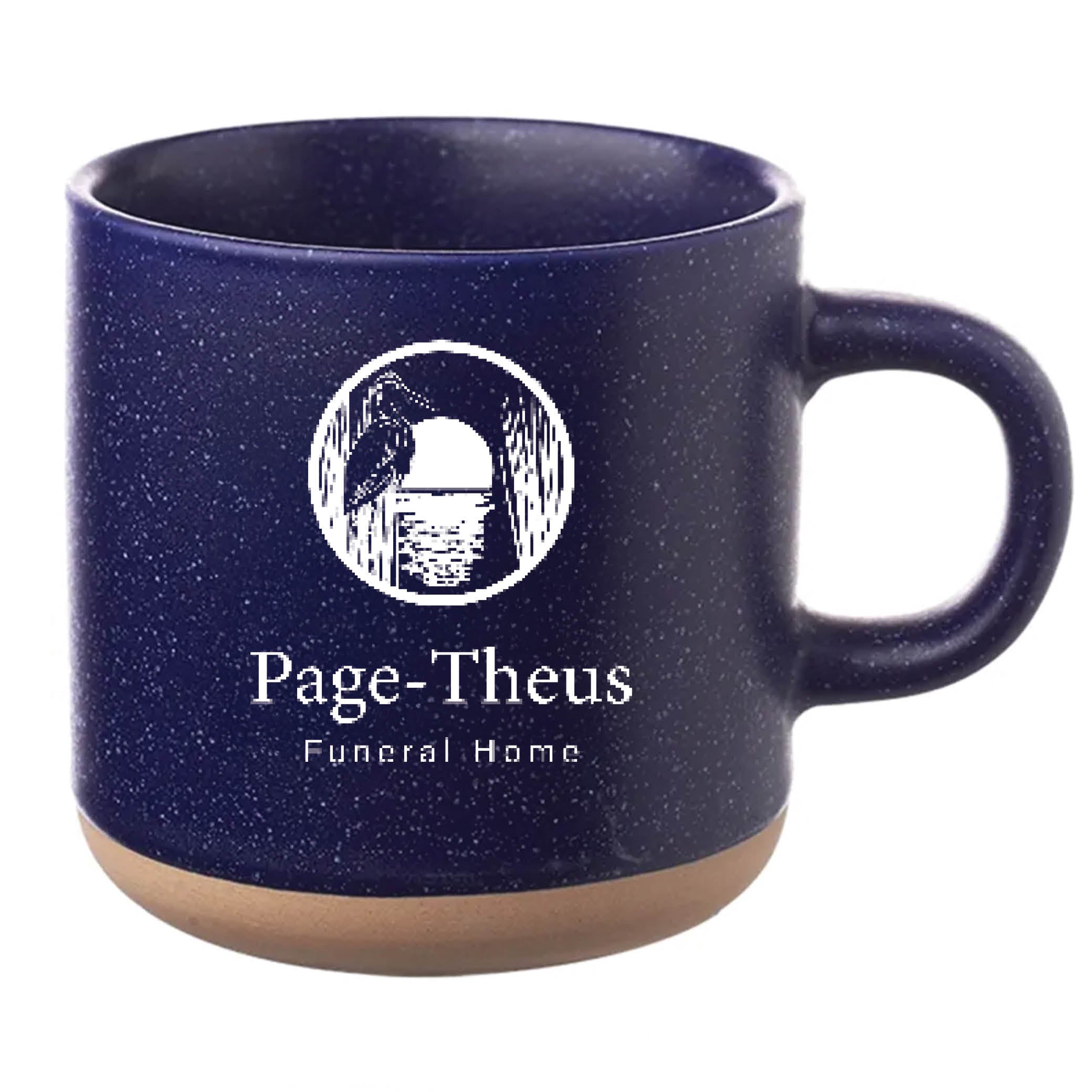 Cosmic Speckled Clay Coffee Mug 11 oz Blue