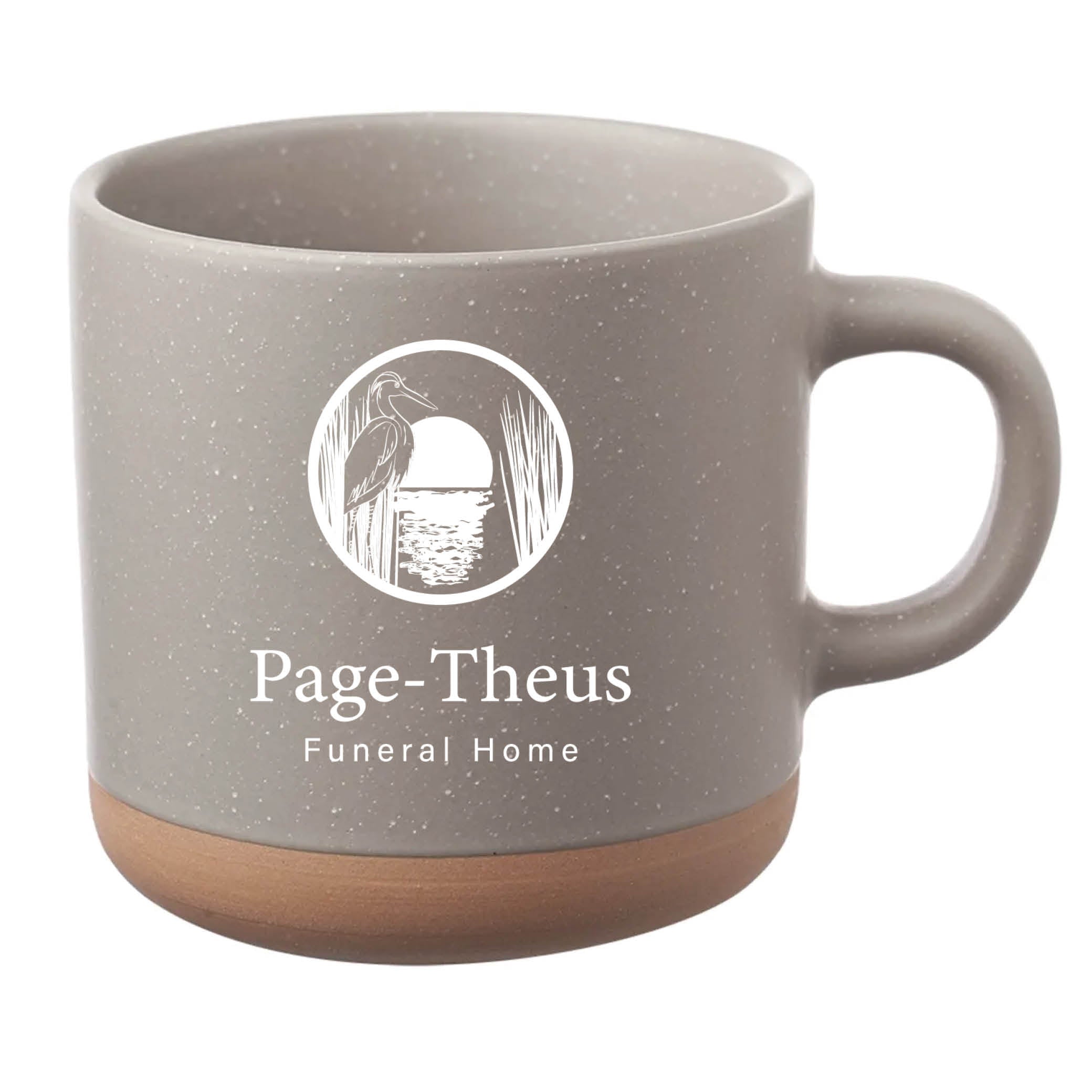 Cosmic Speckled Clay Coffee Mug 11 oz Gray