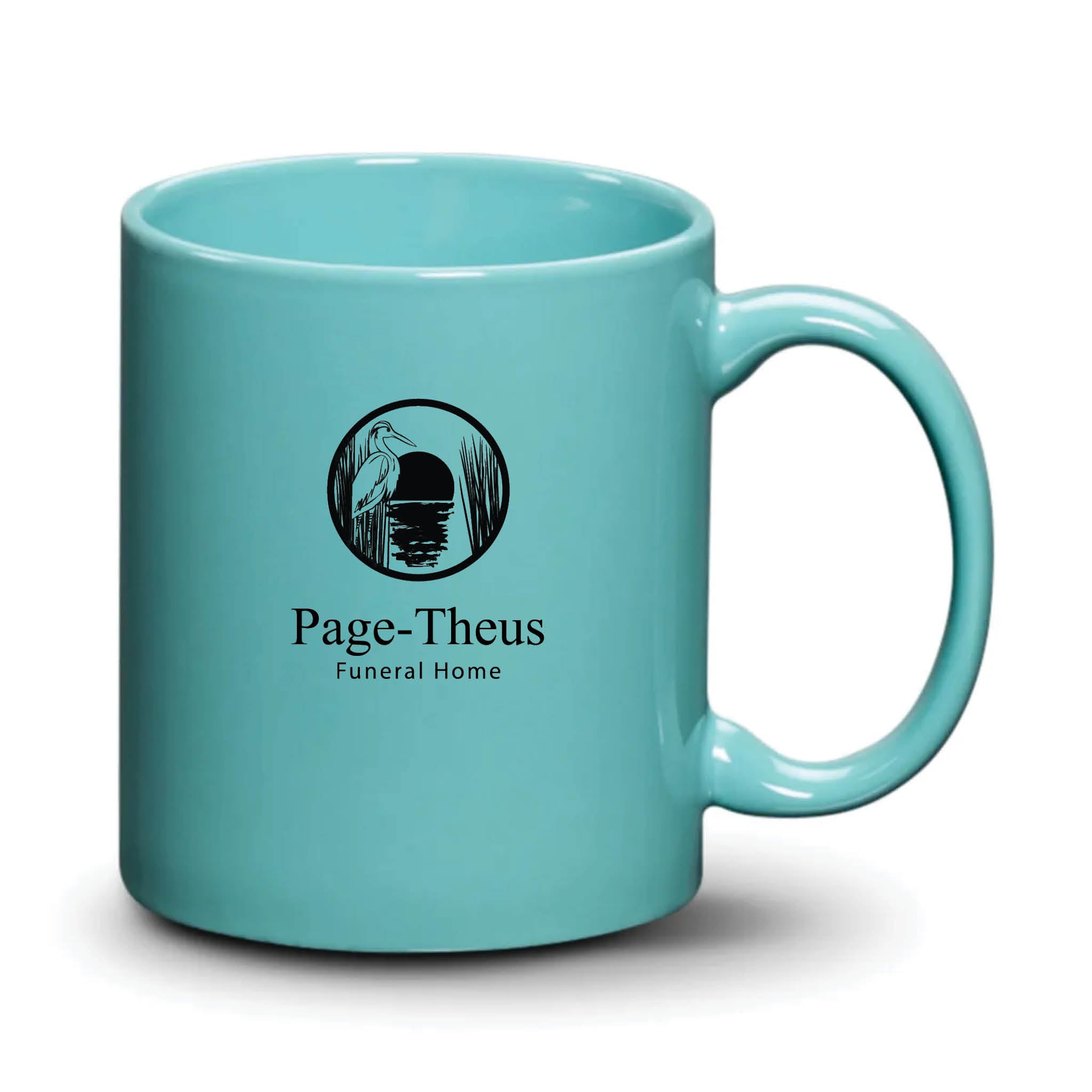 Malibu Mug Aqua Black Logo