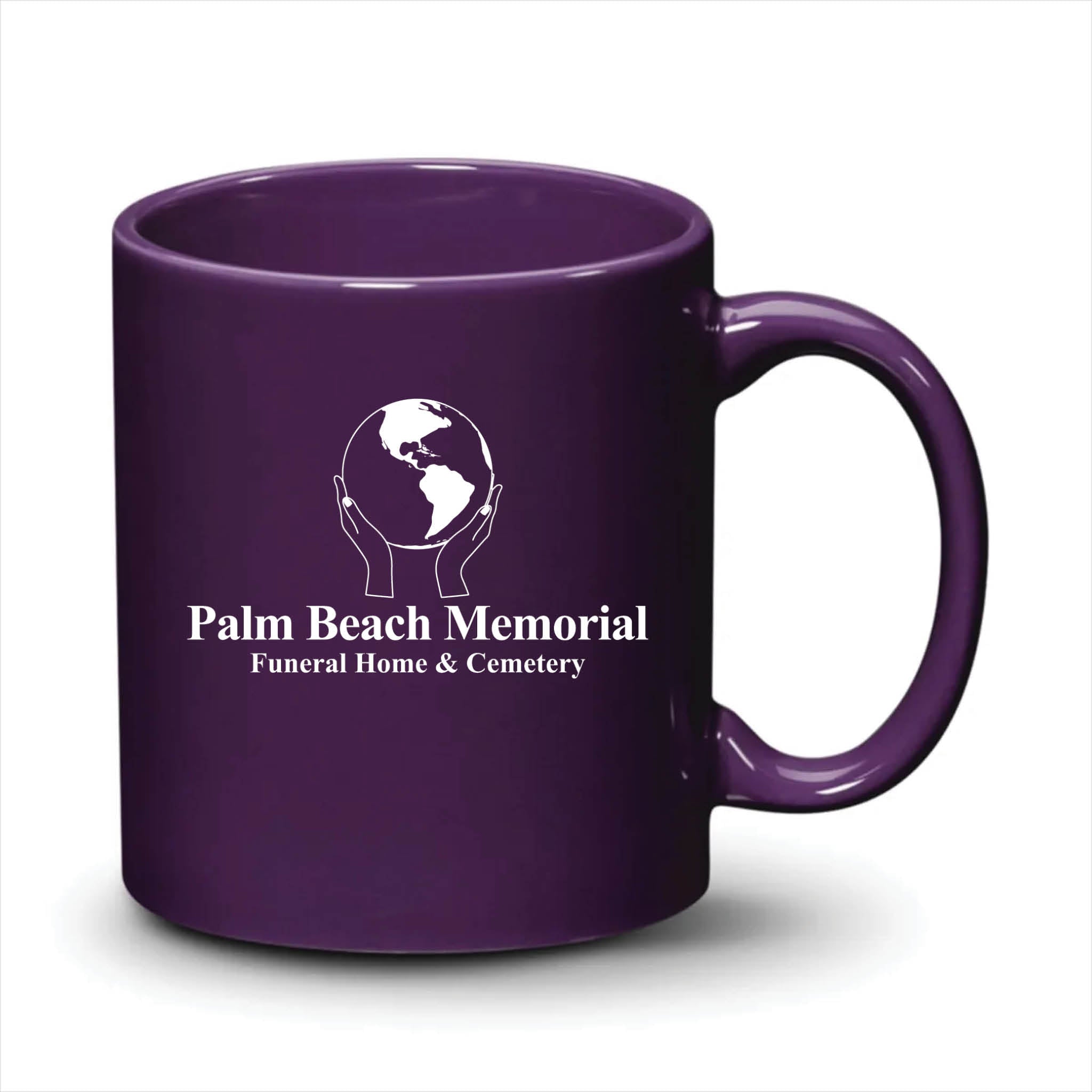 Malibu Mug Purple White Logo