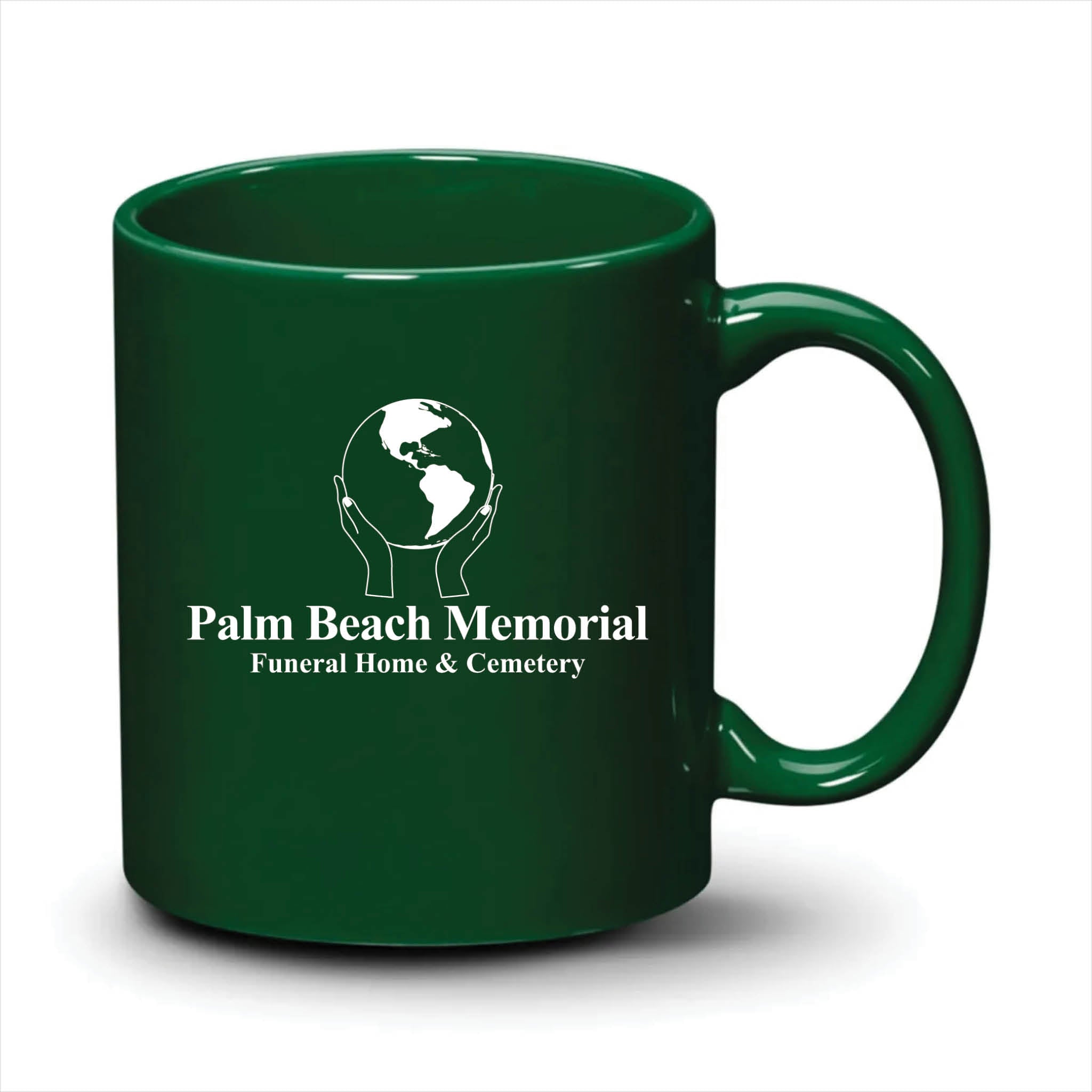 Malibu Mug Hunter Green White Logo