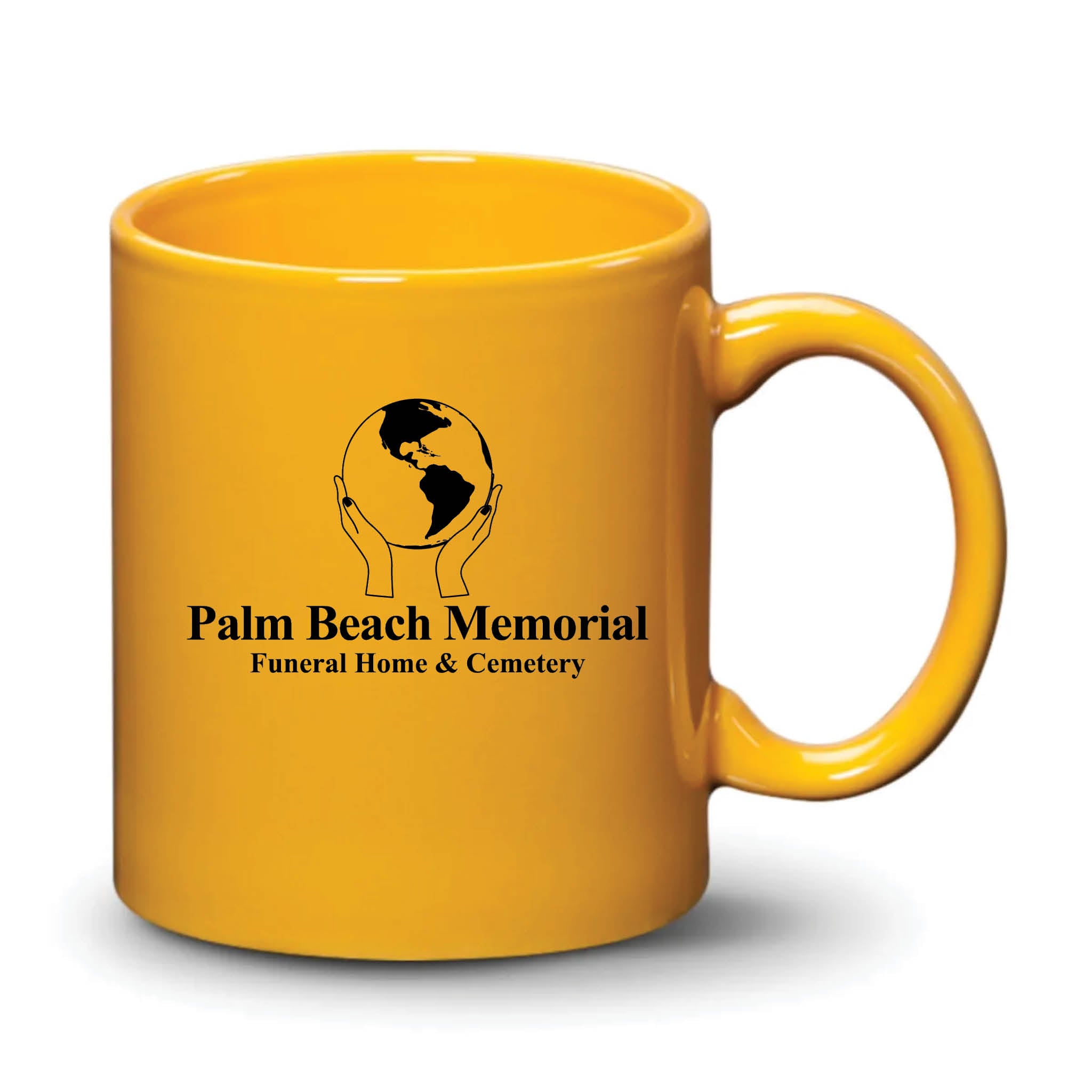 Malibu Mug Gamboge Black Logo