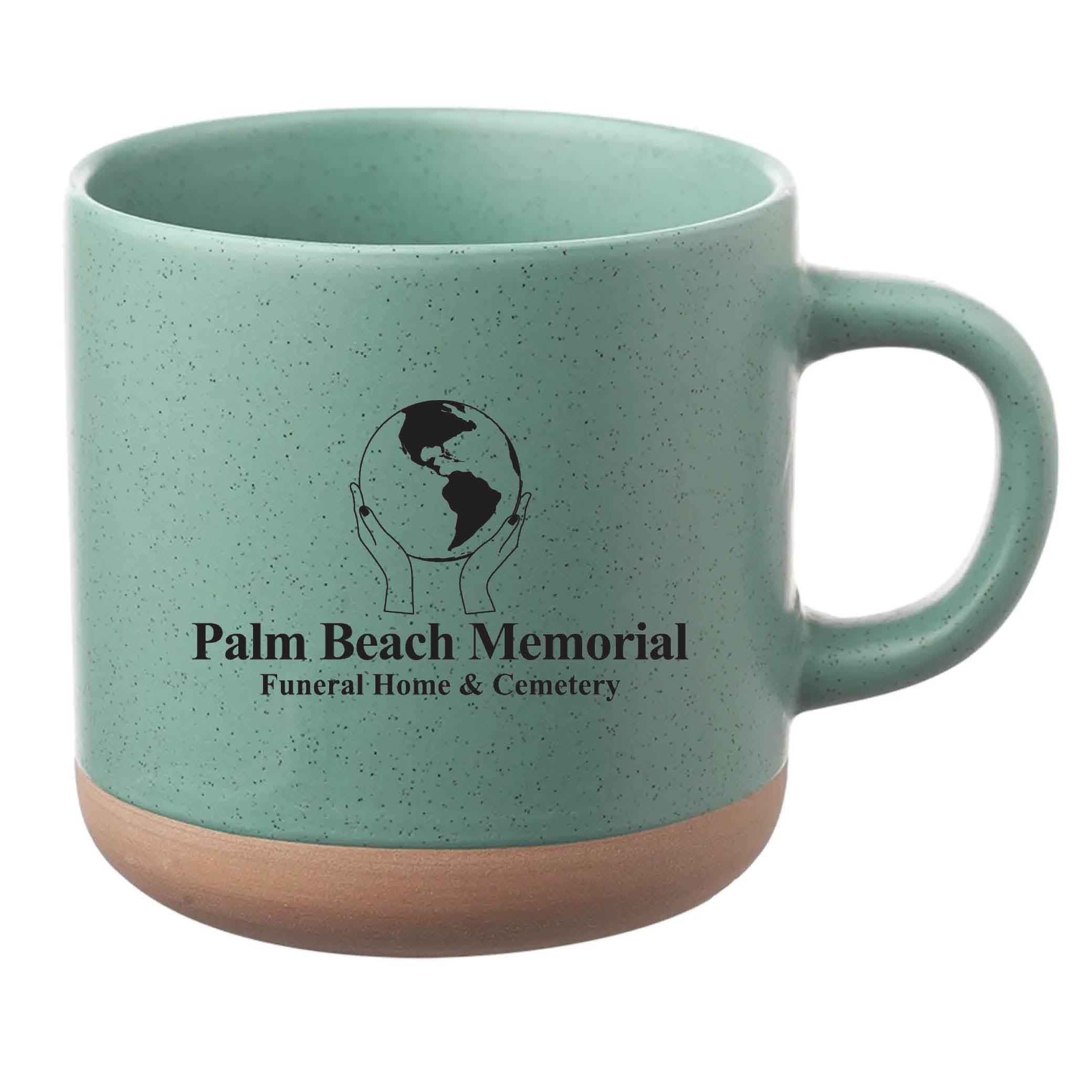 Cosmic Speckled Clay Coffee Mug 11 oz Mint