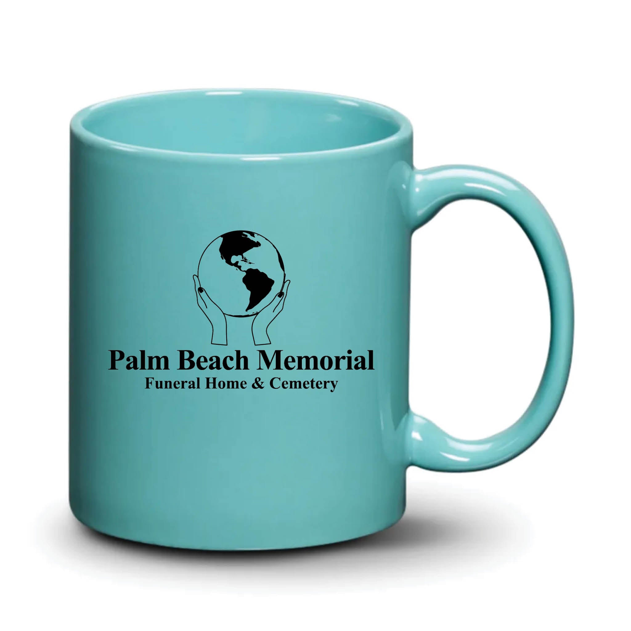 Malibu Mug Aqua Black Logo