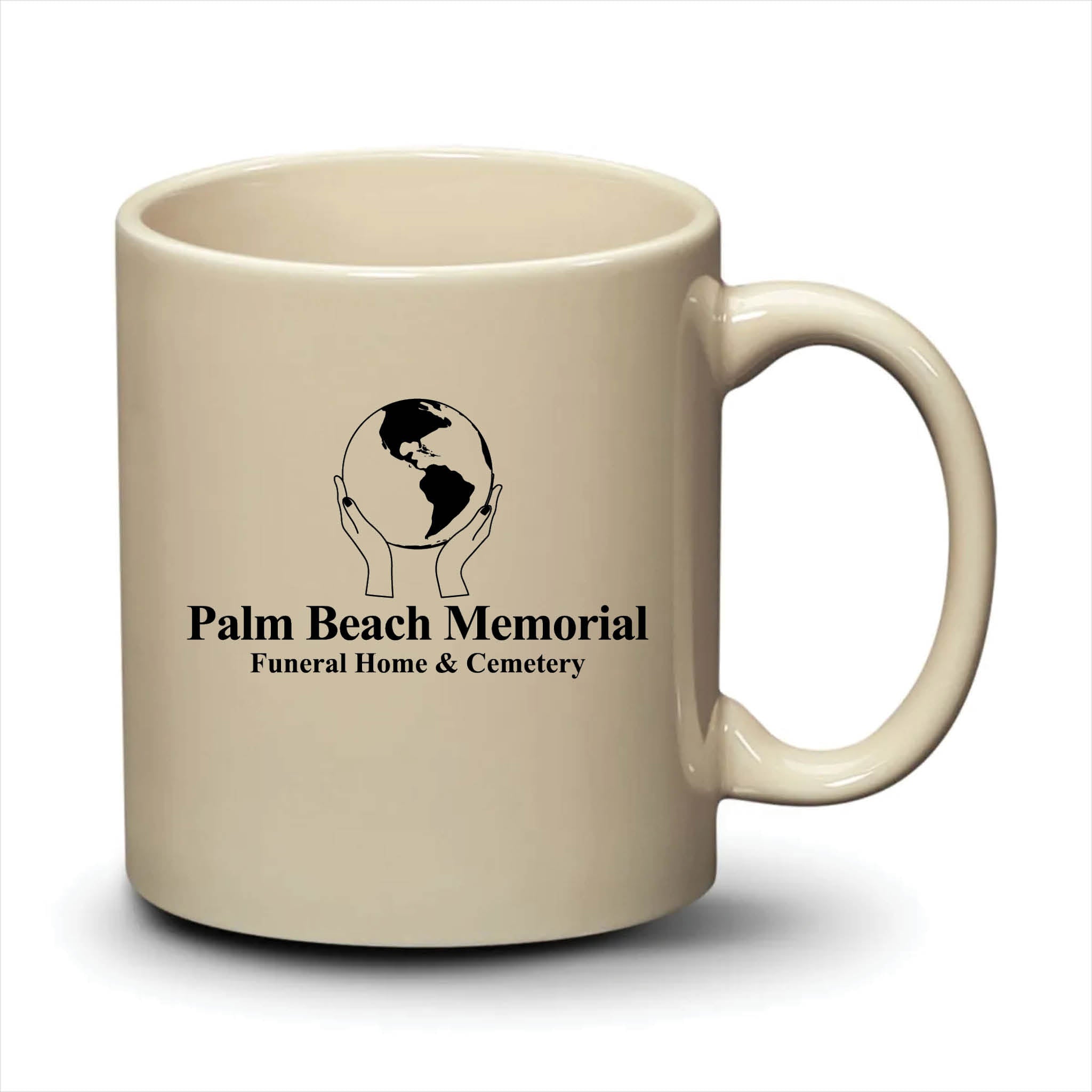 Malibu Mug Almond Black Logo
