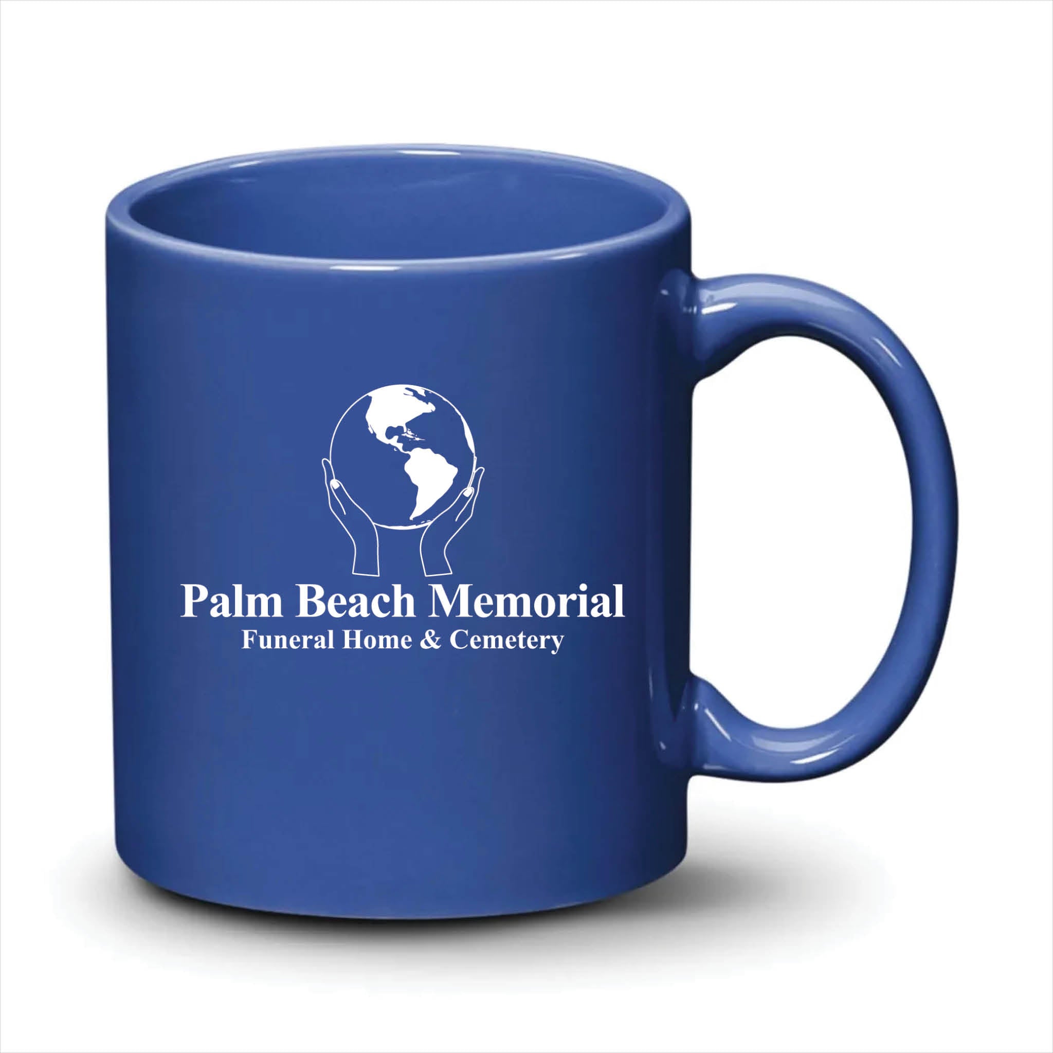 Malibu Mug Ocean Blue White Logo