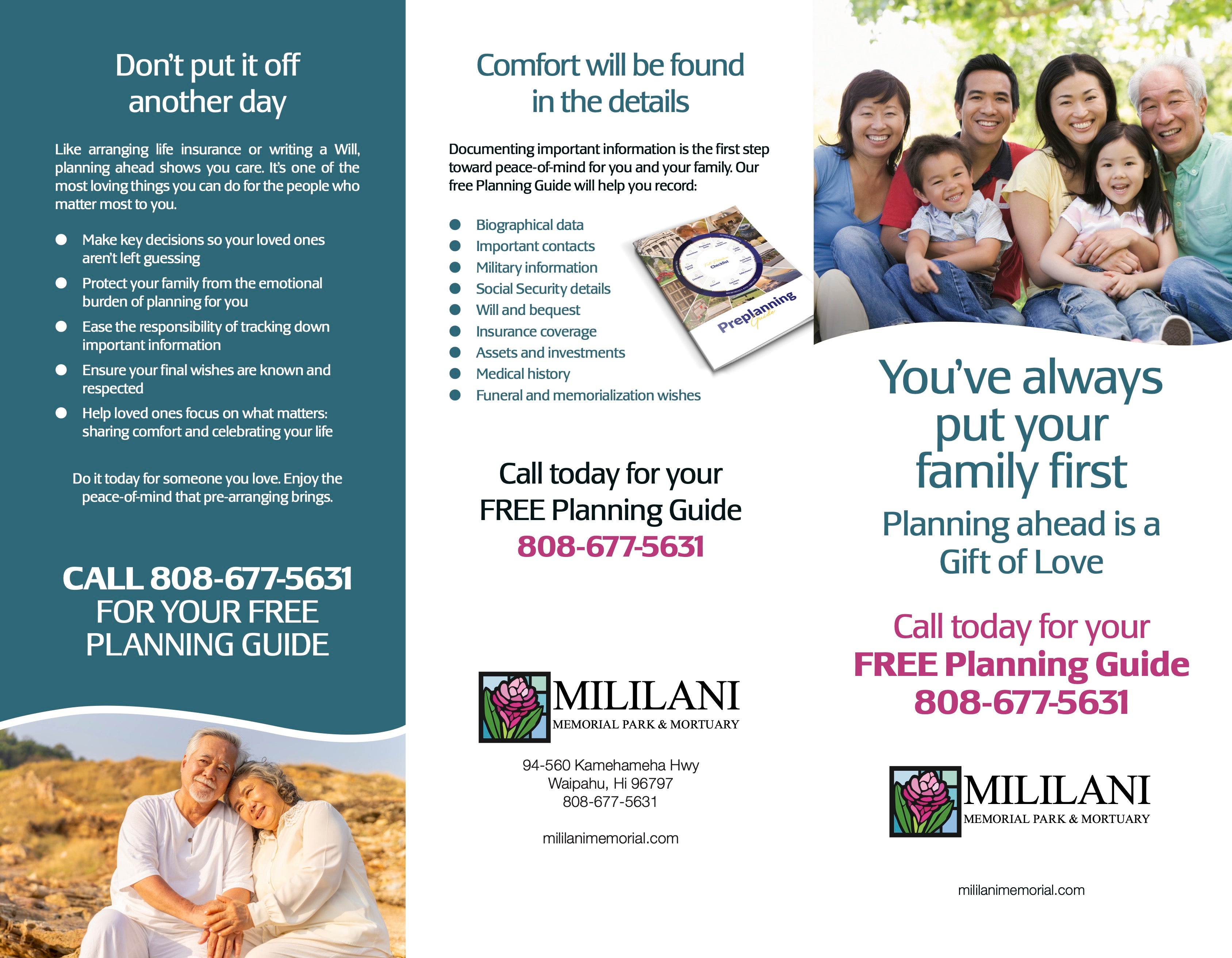 PreNeed Trifold Brochure - 1,000 Pack