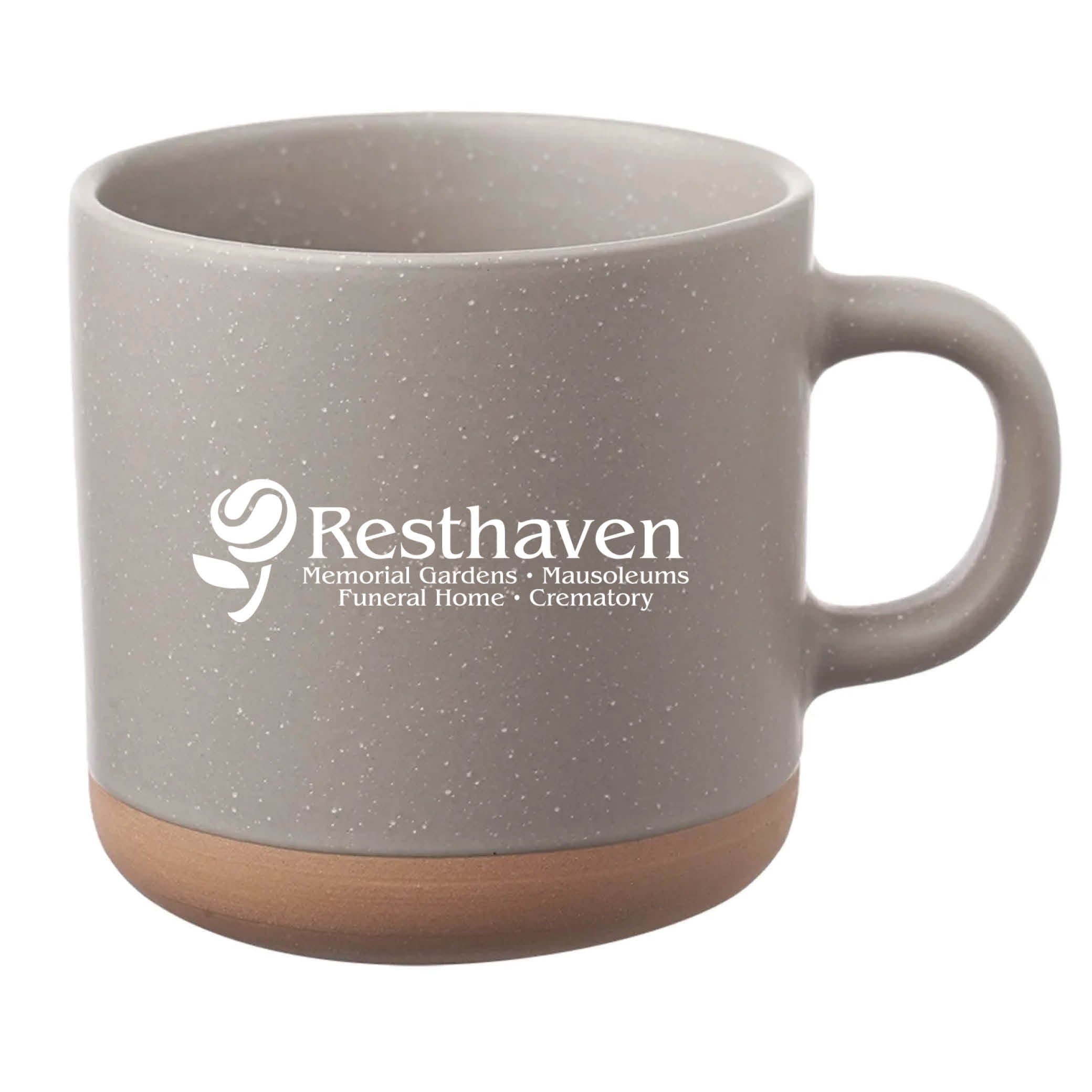 Cosmic Speckled Clay Coffee Mug 11 oz Gray
