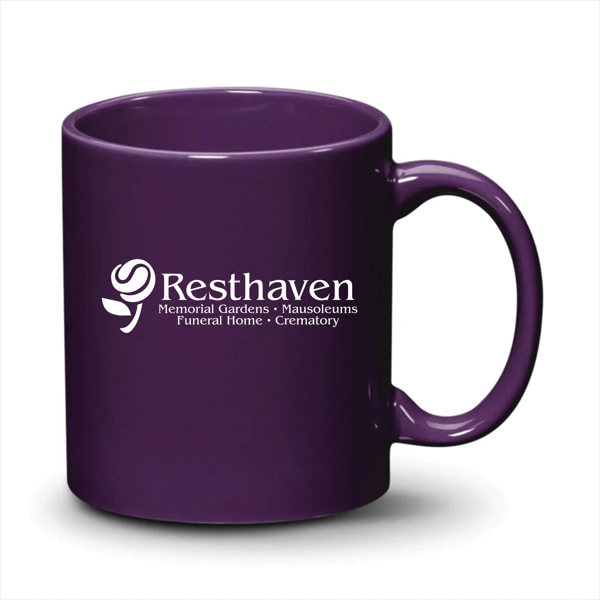 Malibu Mug Purple White Logo