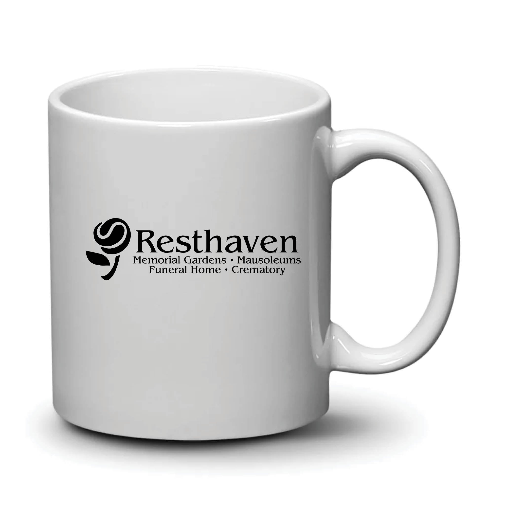 Malibu Mug White Black Logo