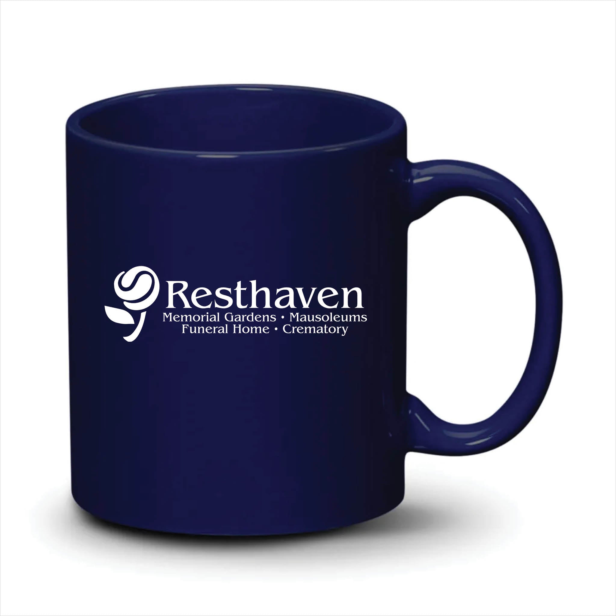 Malibu Mug Cobalt White Logo