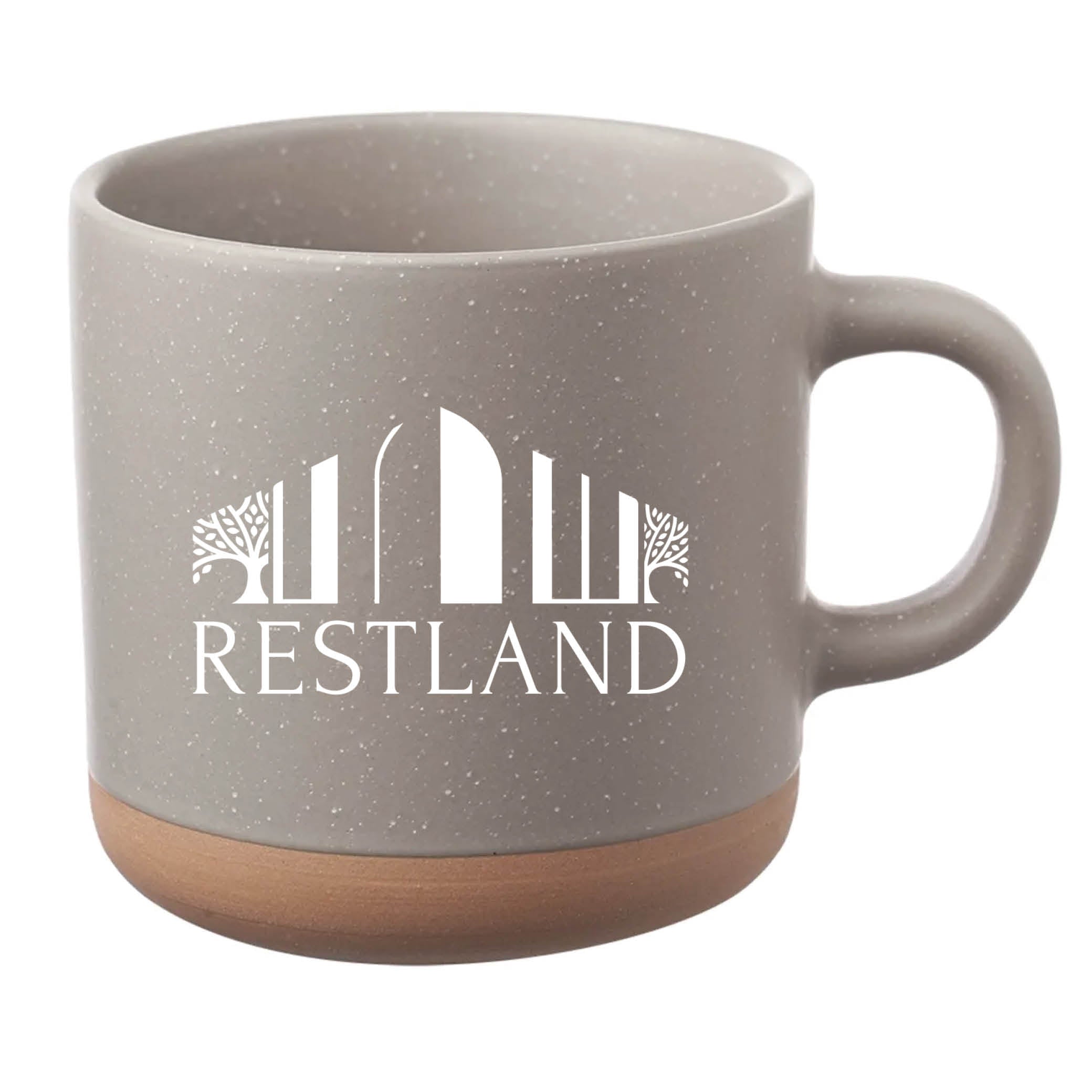 Cosmic Speckled Clay Coffee Mug 11 oz Gray