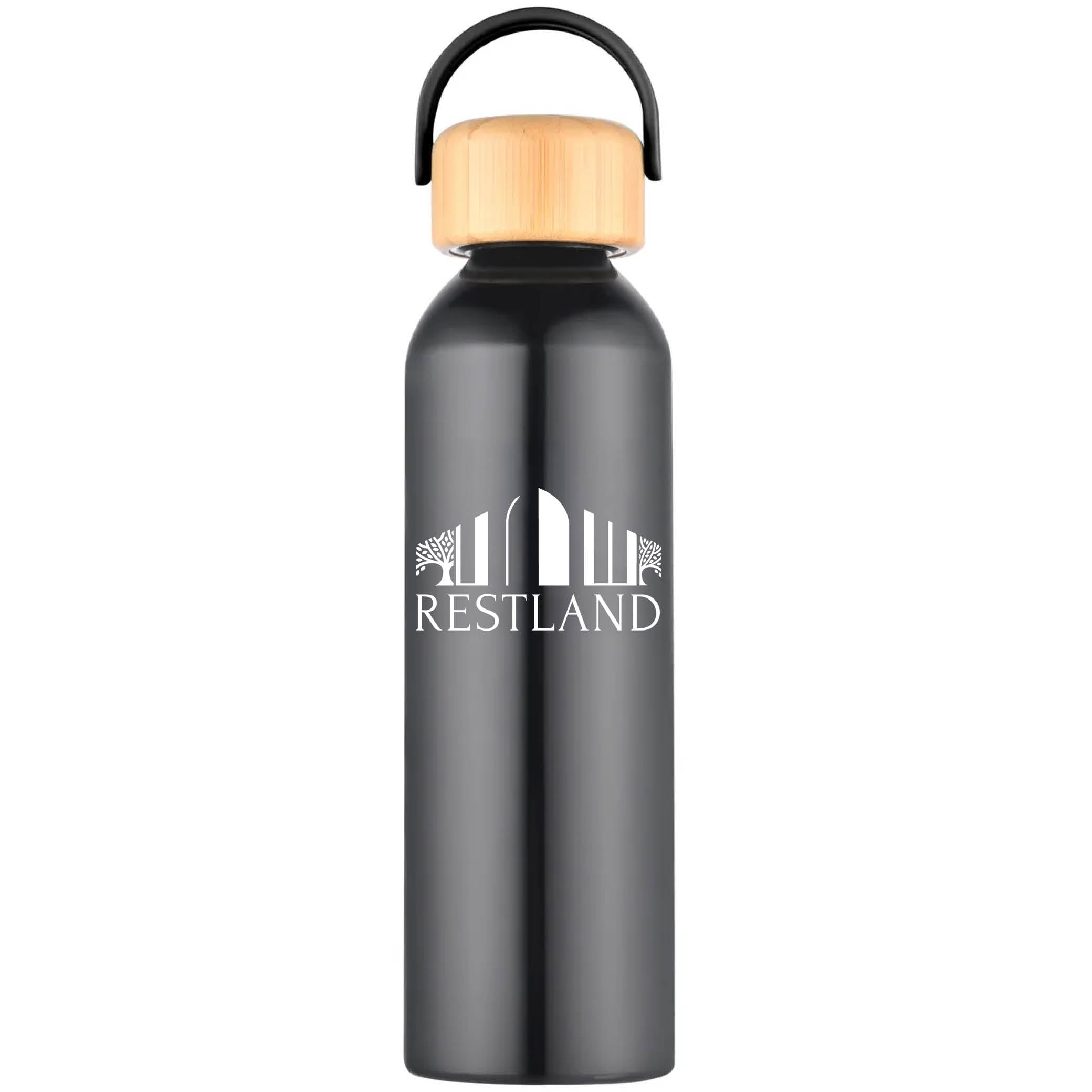 Geyser-VI 24 Oz. Eco Friendly Sports Water Bottle Black