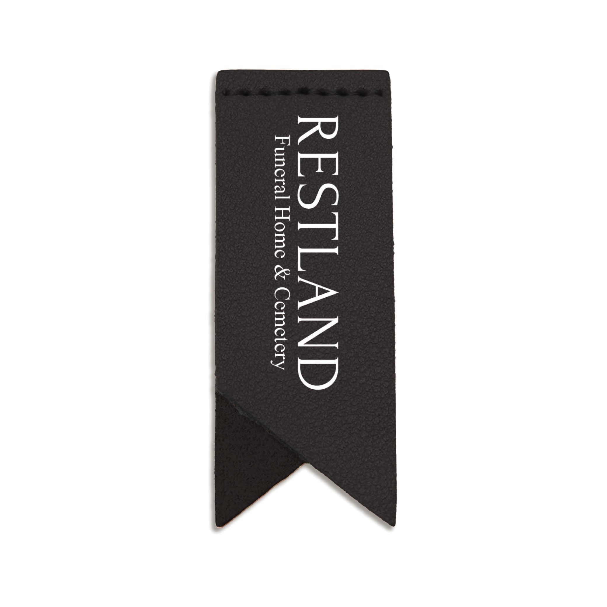 Handmade Leather Bookmark Corner Marker Clip Read Sign Black