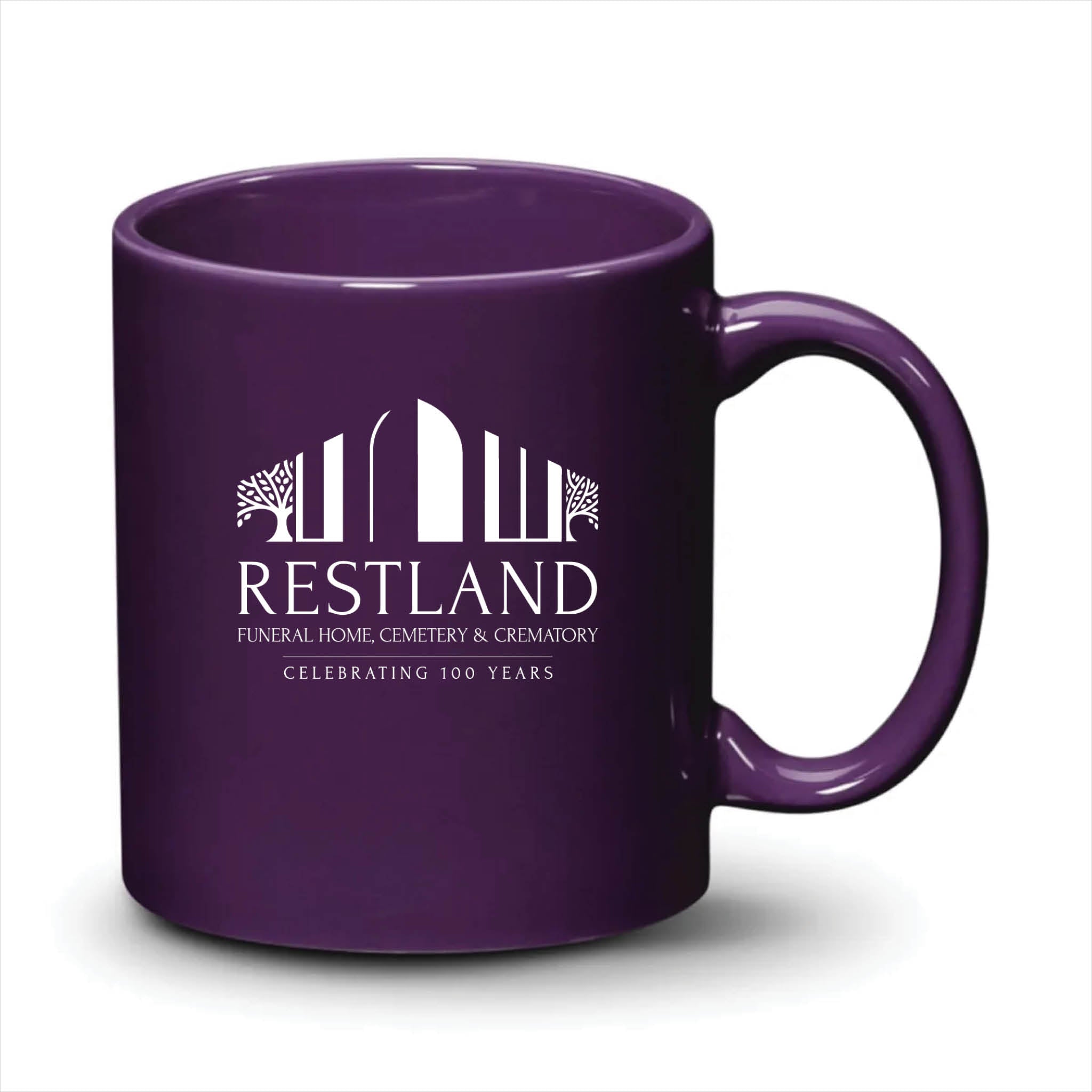 Malibu Mug Purple White Logo