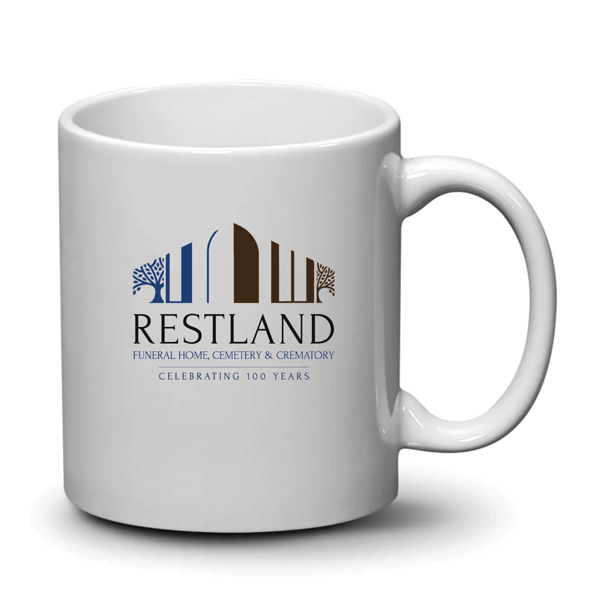 Malibu Mug White Full Color Logo