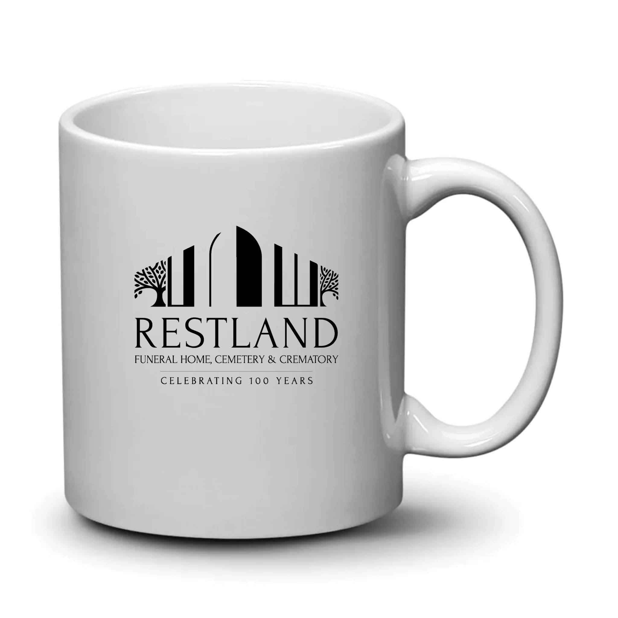 Malibu Mug White Black Logo