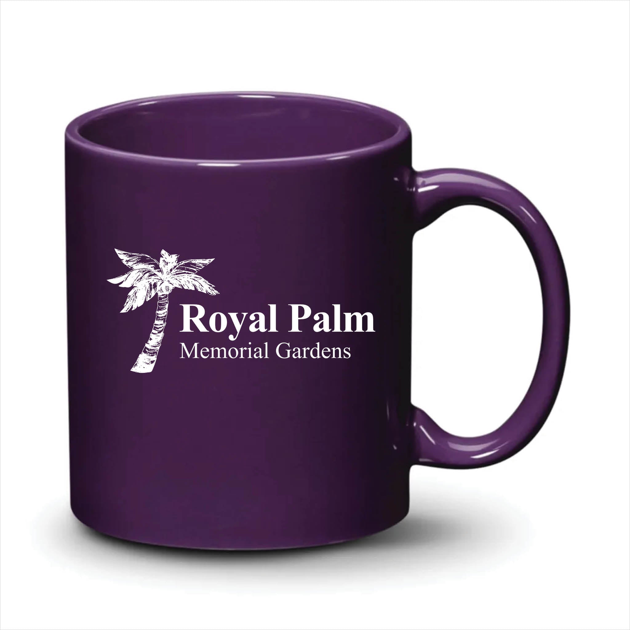 Malibu Mug Purple White Logo
