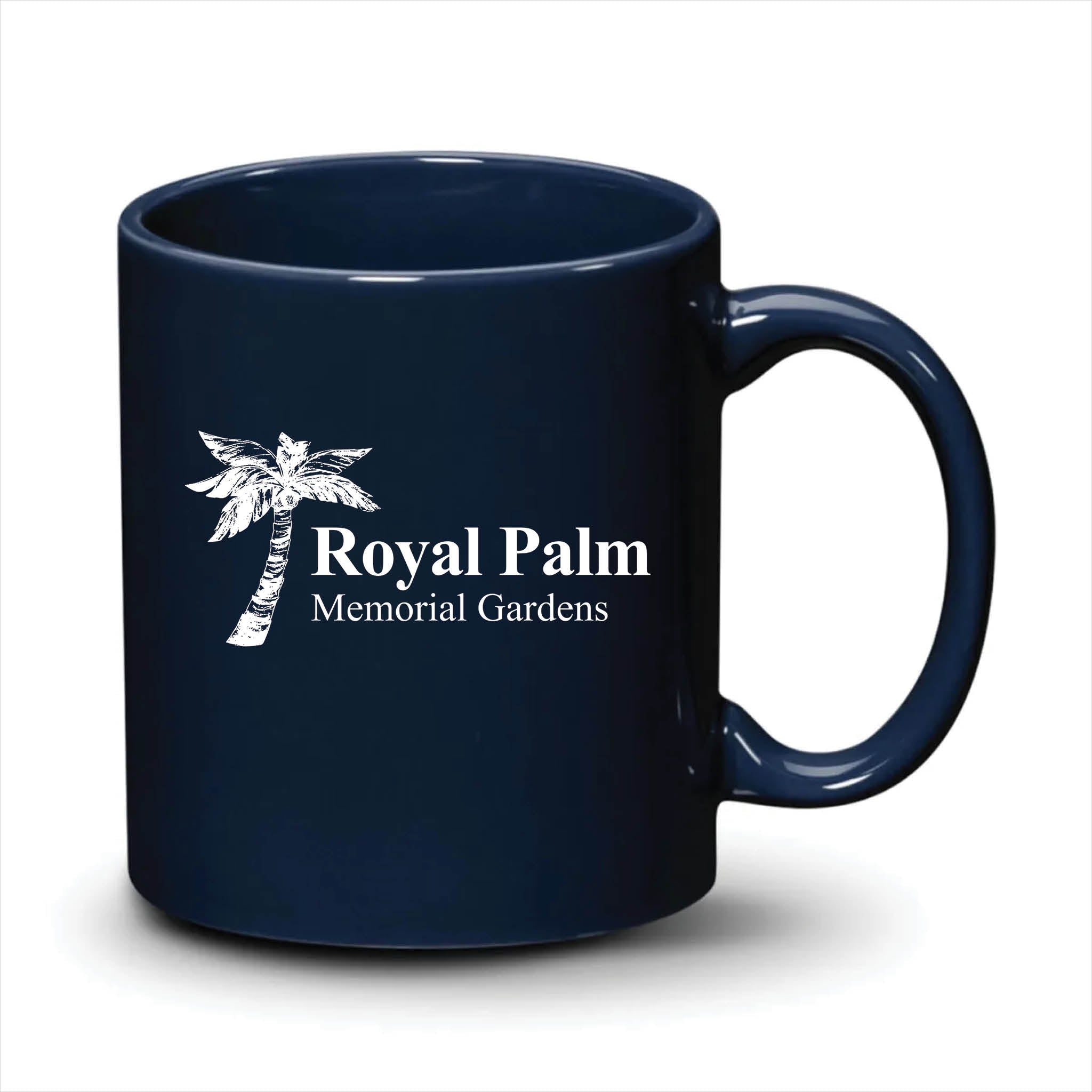 Malibu Mug Navy Blue White Logo