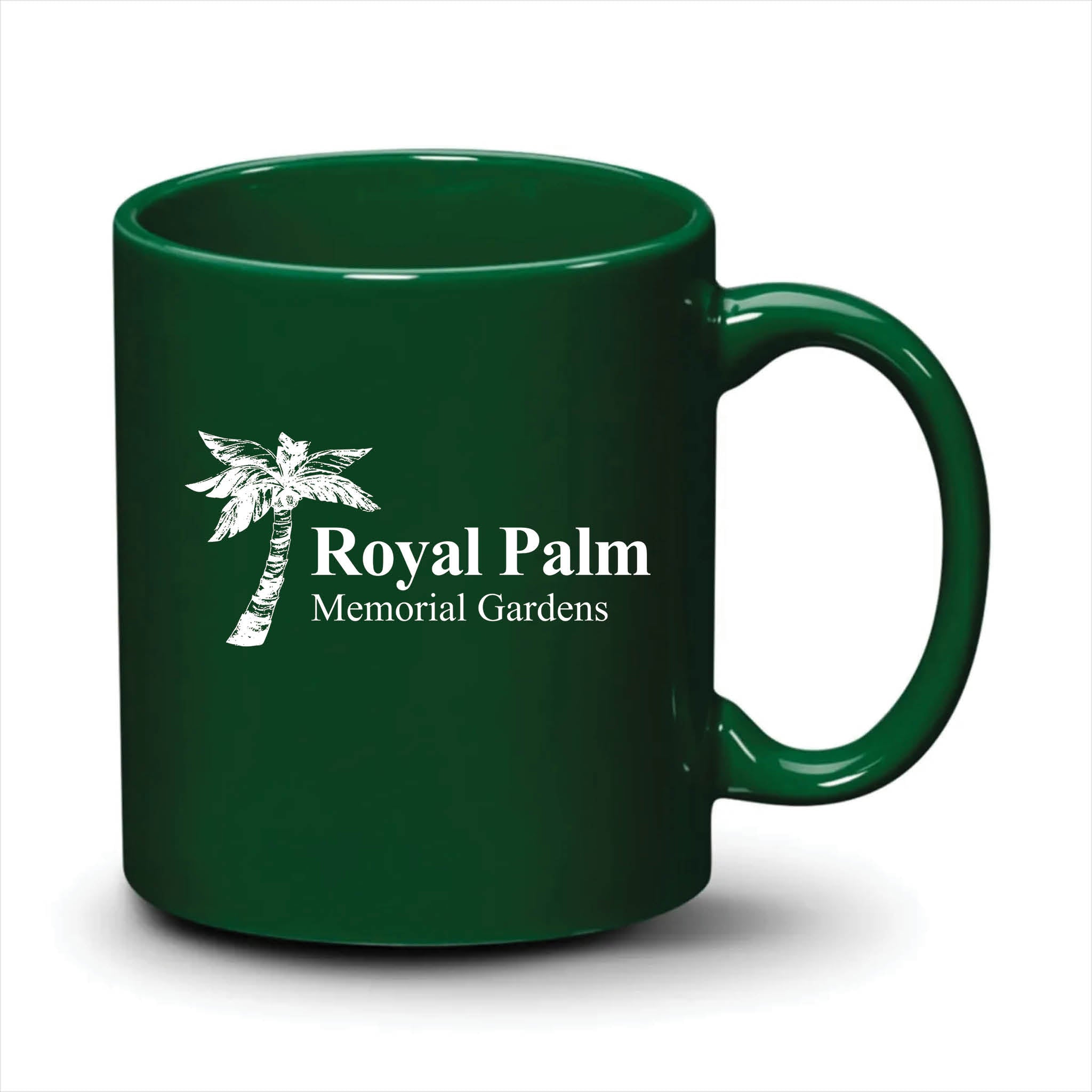 Malibu Mug Hunter Green White Logo
