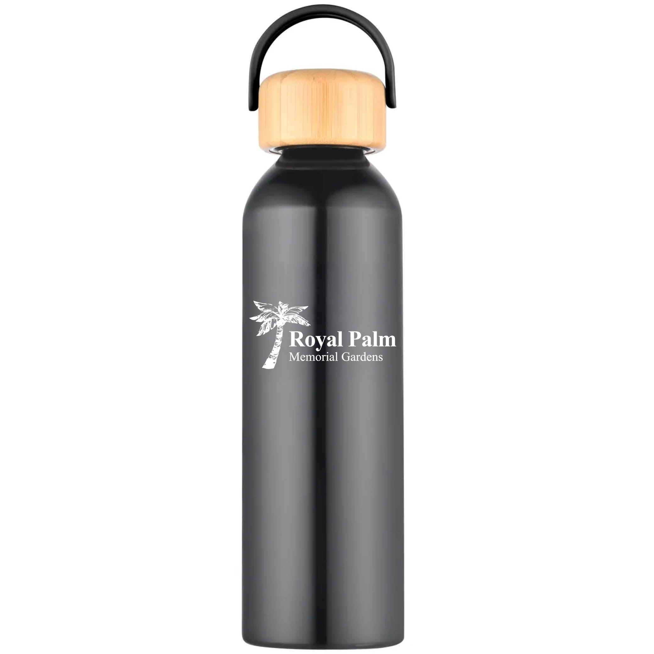 Geyser-VI 24 Oz. Eco Friendly Sports Water Bottle Black