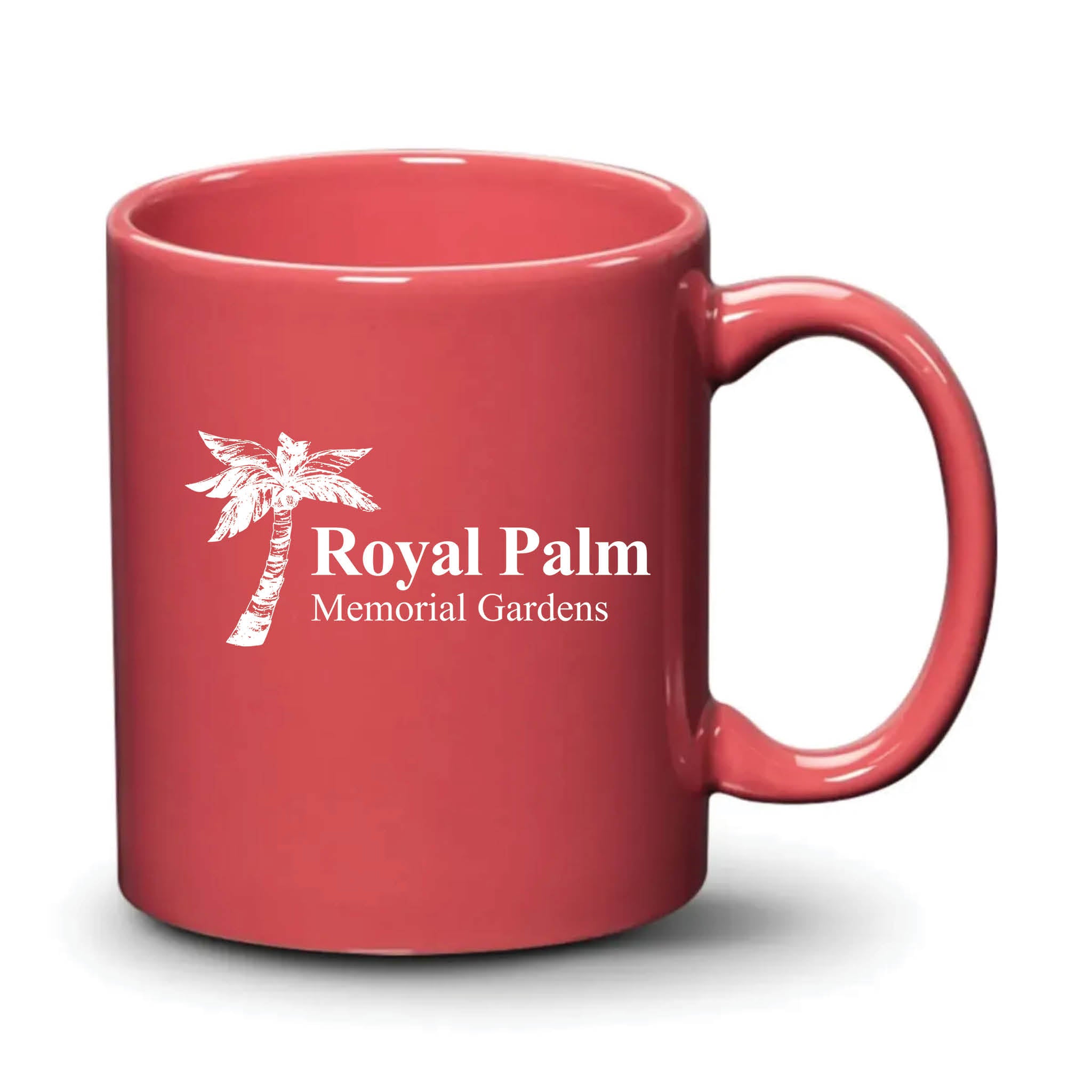 Malibu Mug Coral White Logo