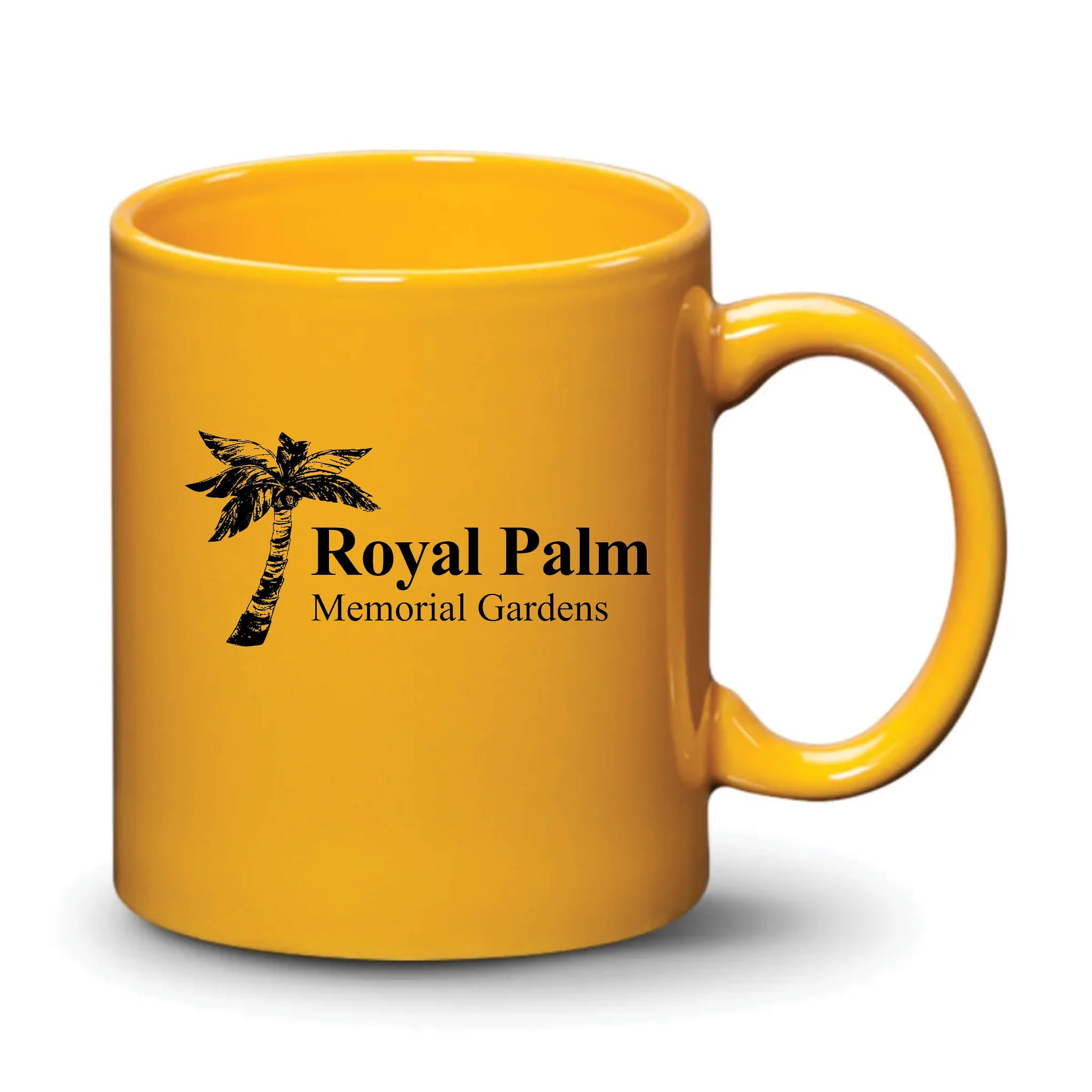 Malibu Mug Gamboge Black Logo