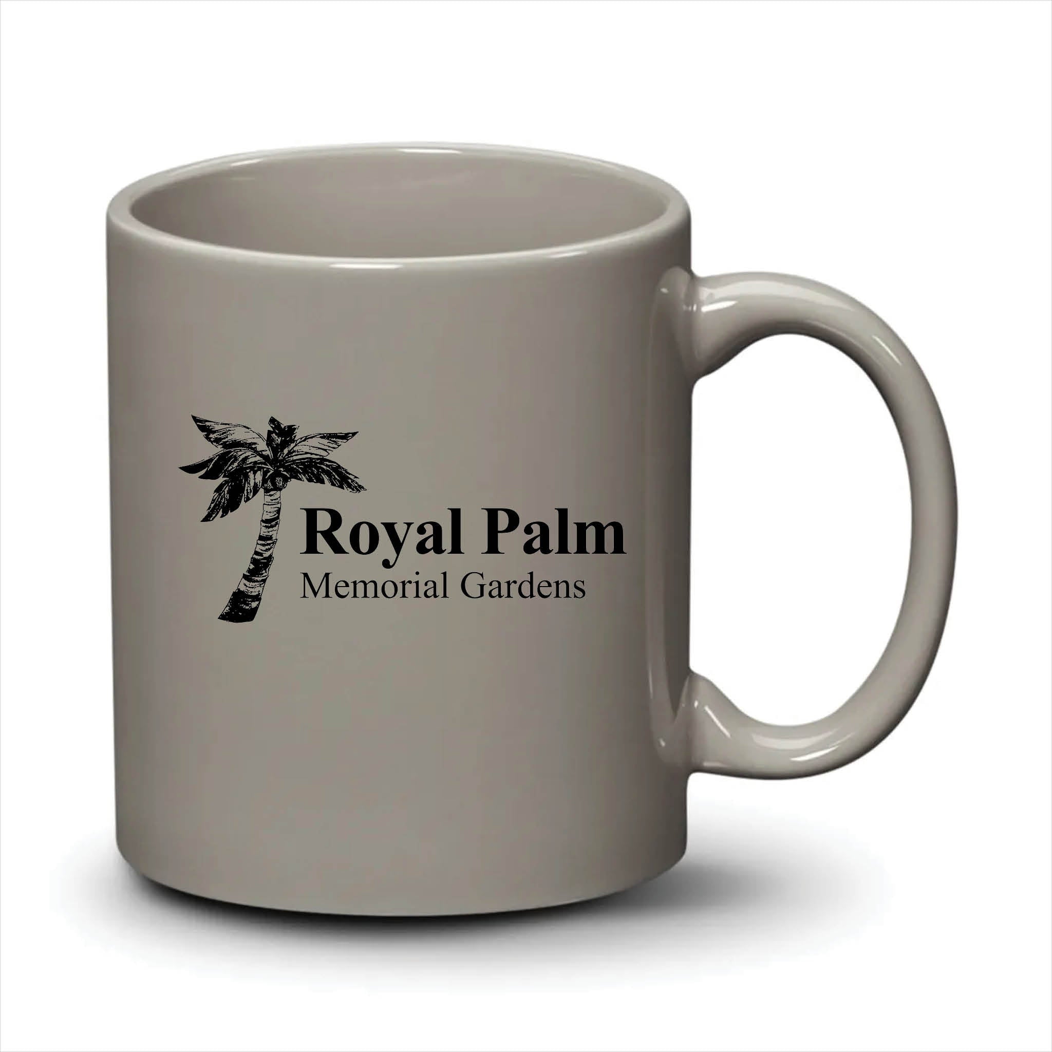 Malibu Mug Light Grey Black Logo