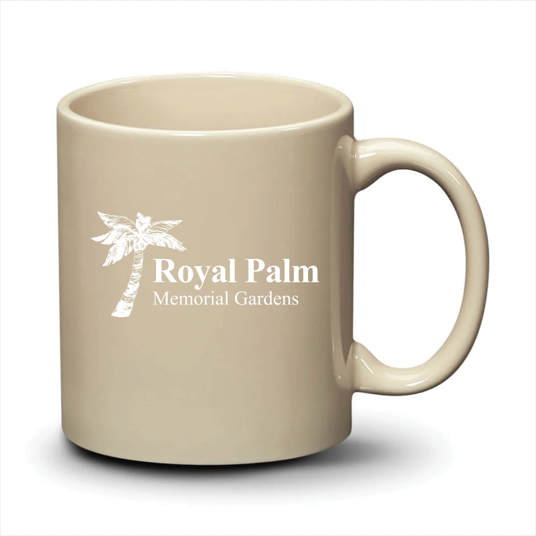 Malibu Mug Almond White Logo