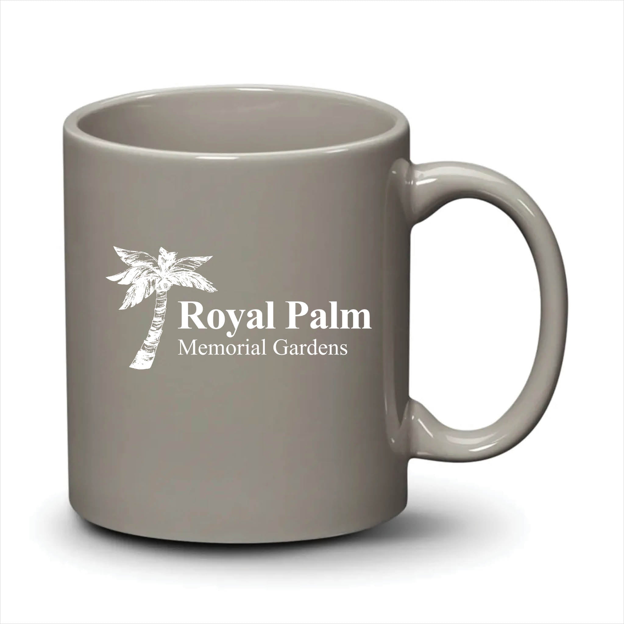 Malibu Mug Light Grey White Logo
