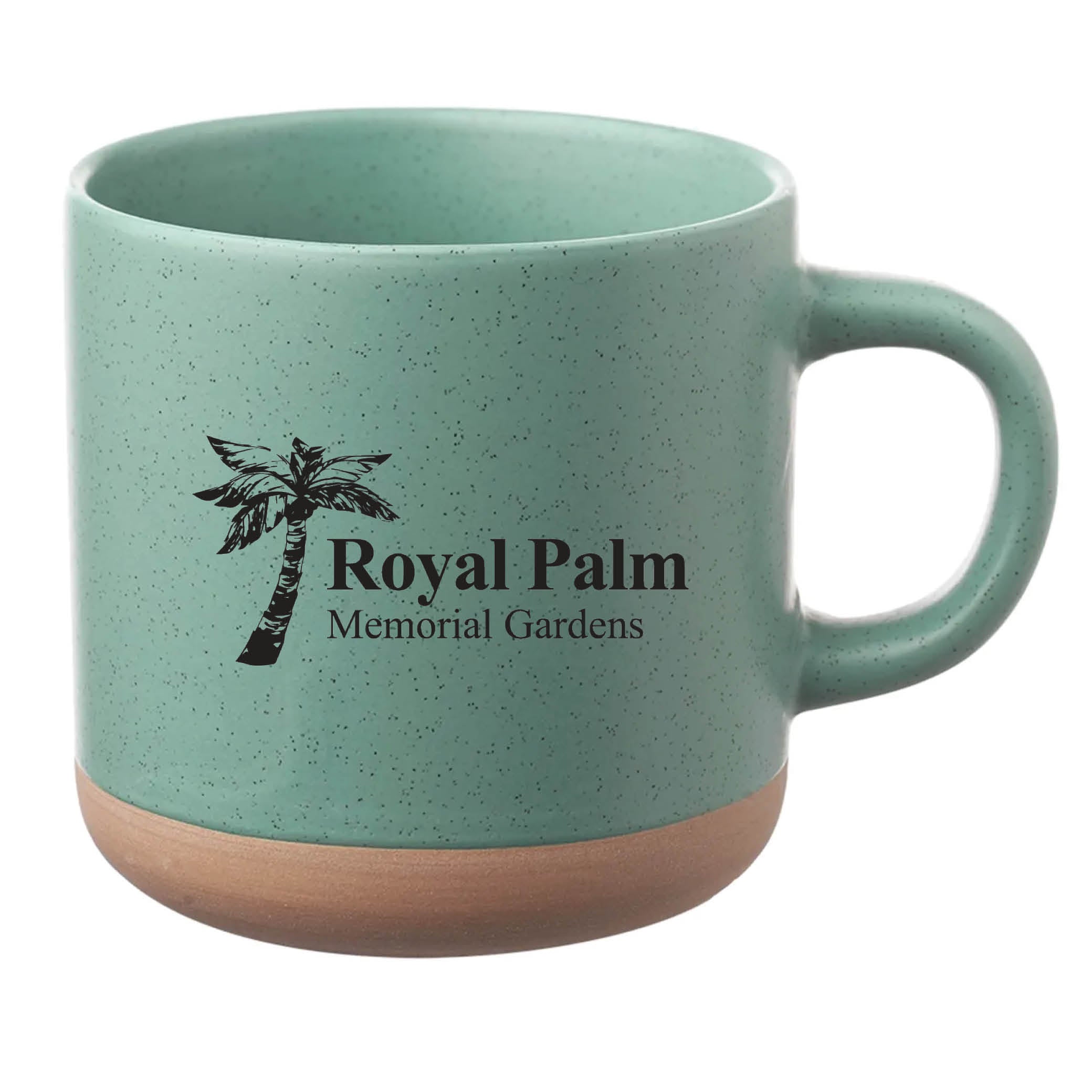 Cosmic Speckled Clay Coffee Mug 11 oz Mint