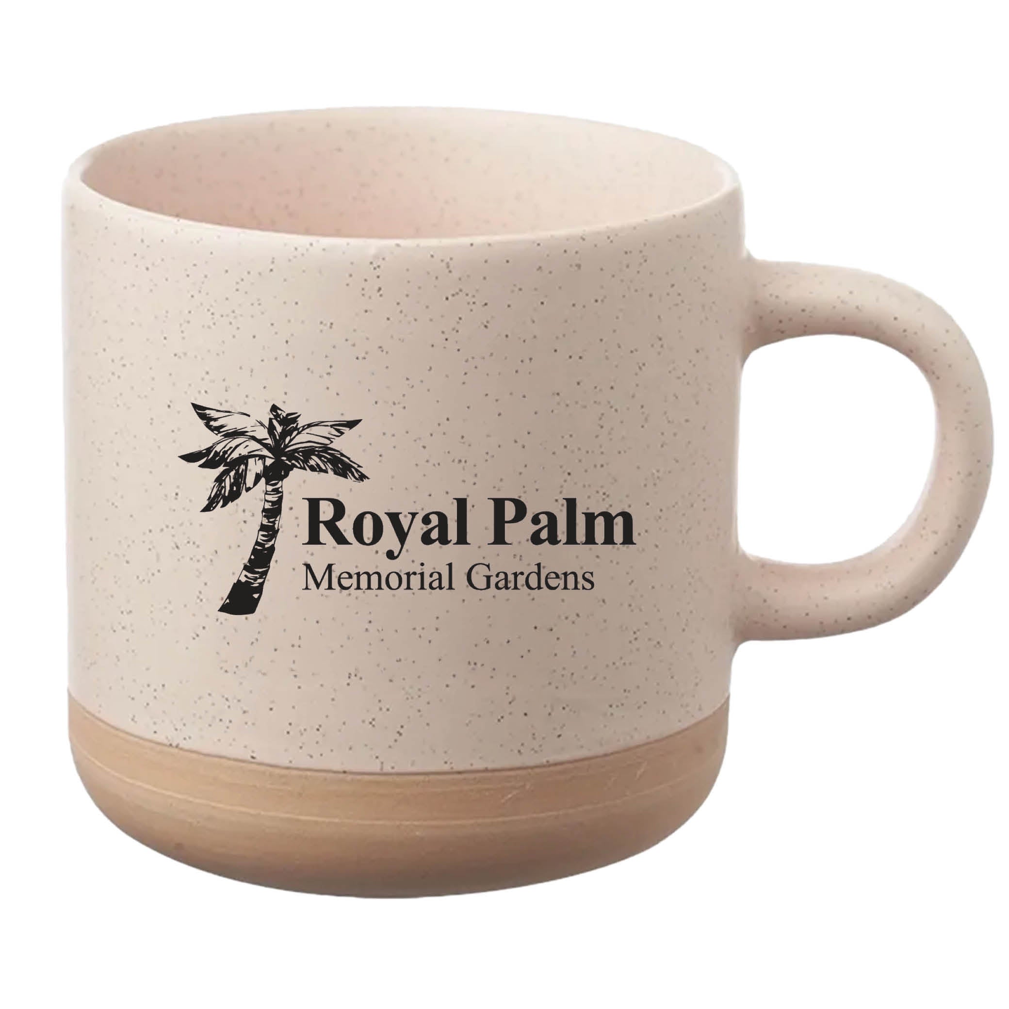 Cosmic Speckled Clay Coffee Mug 11 oz Cream