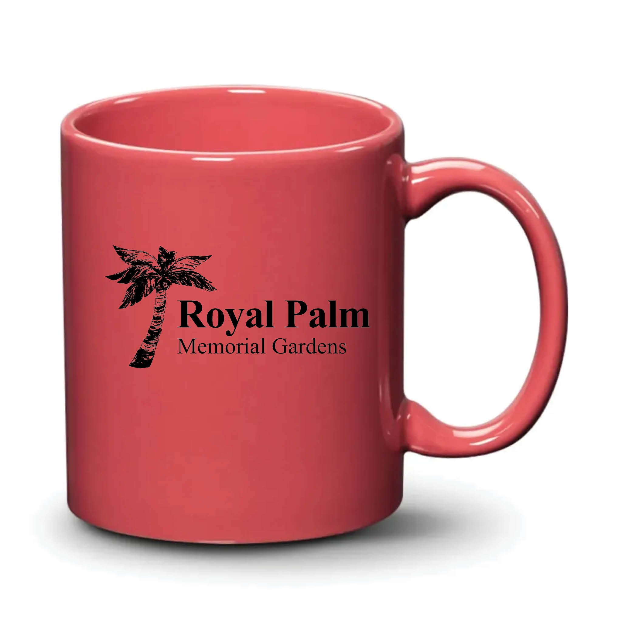Malibu Mug Coral Black Logo