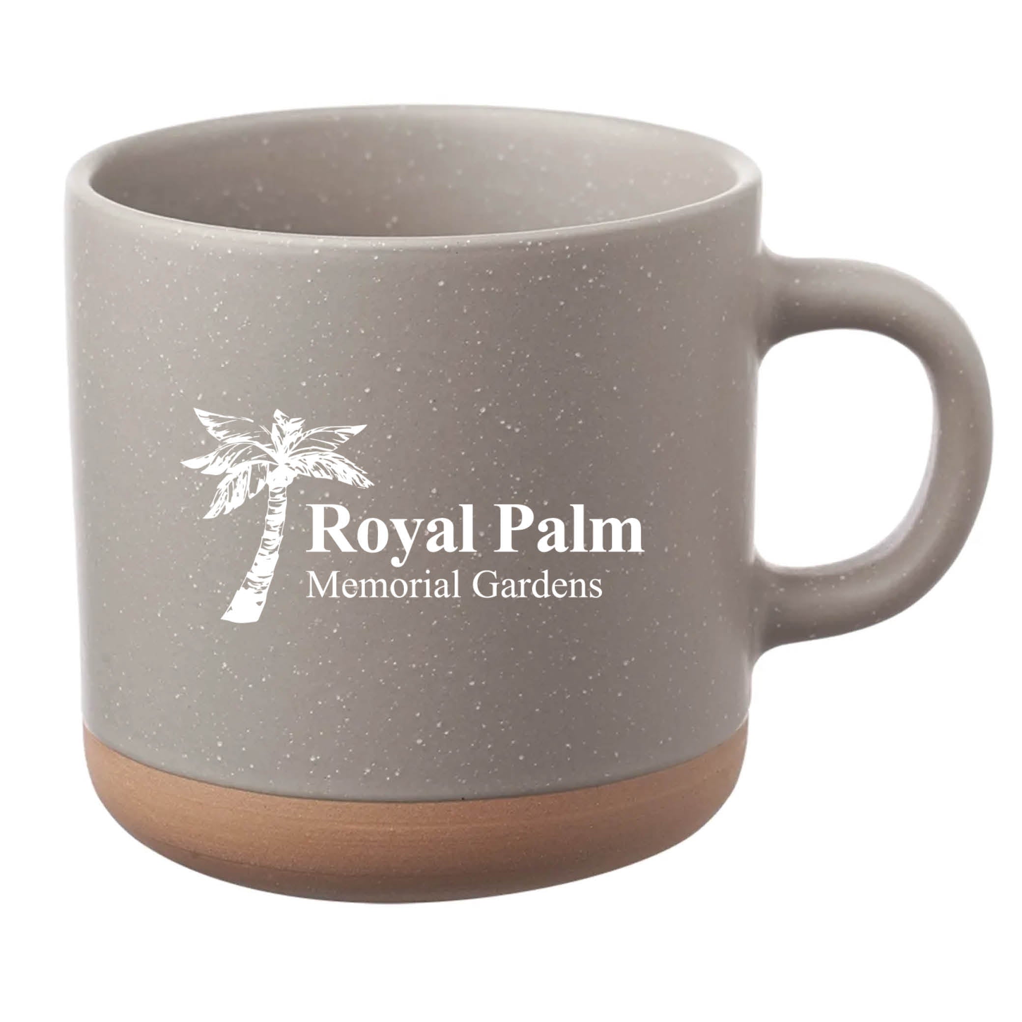 Cosmic Speckled Clay Coffee Mug 11 oz Gray