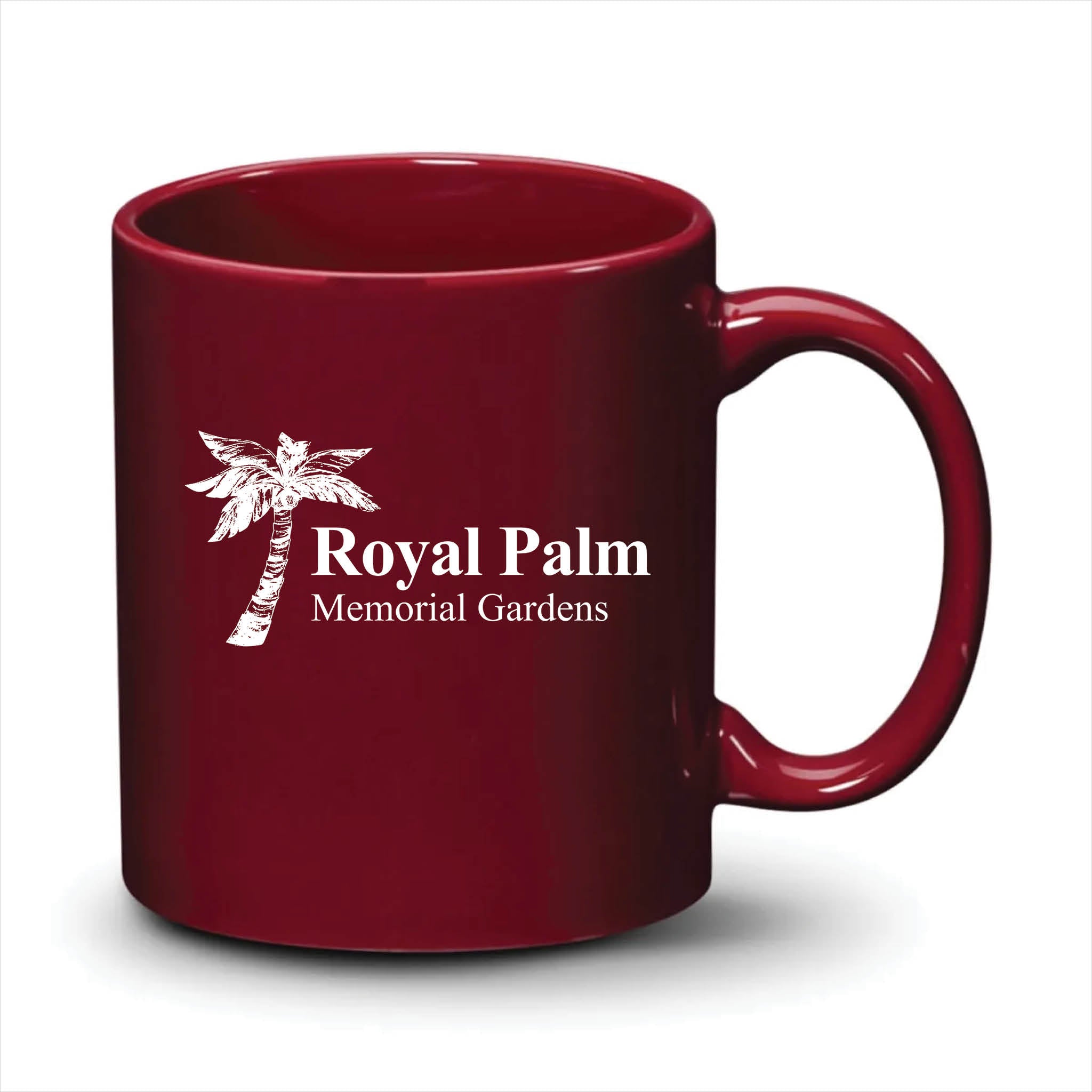 Malibu Mug Burgundy White Logo