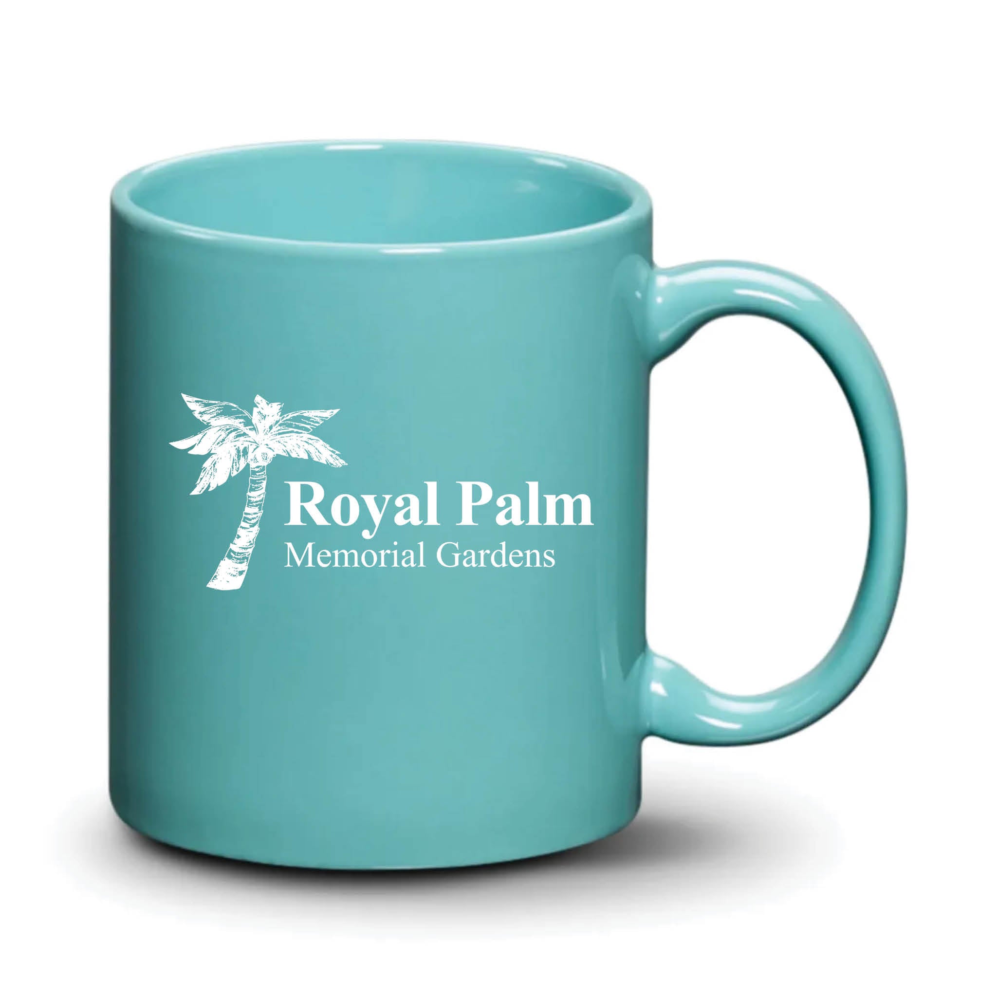 Malibu Mug Aqua White Logo