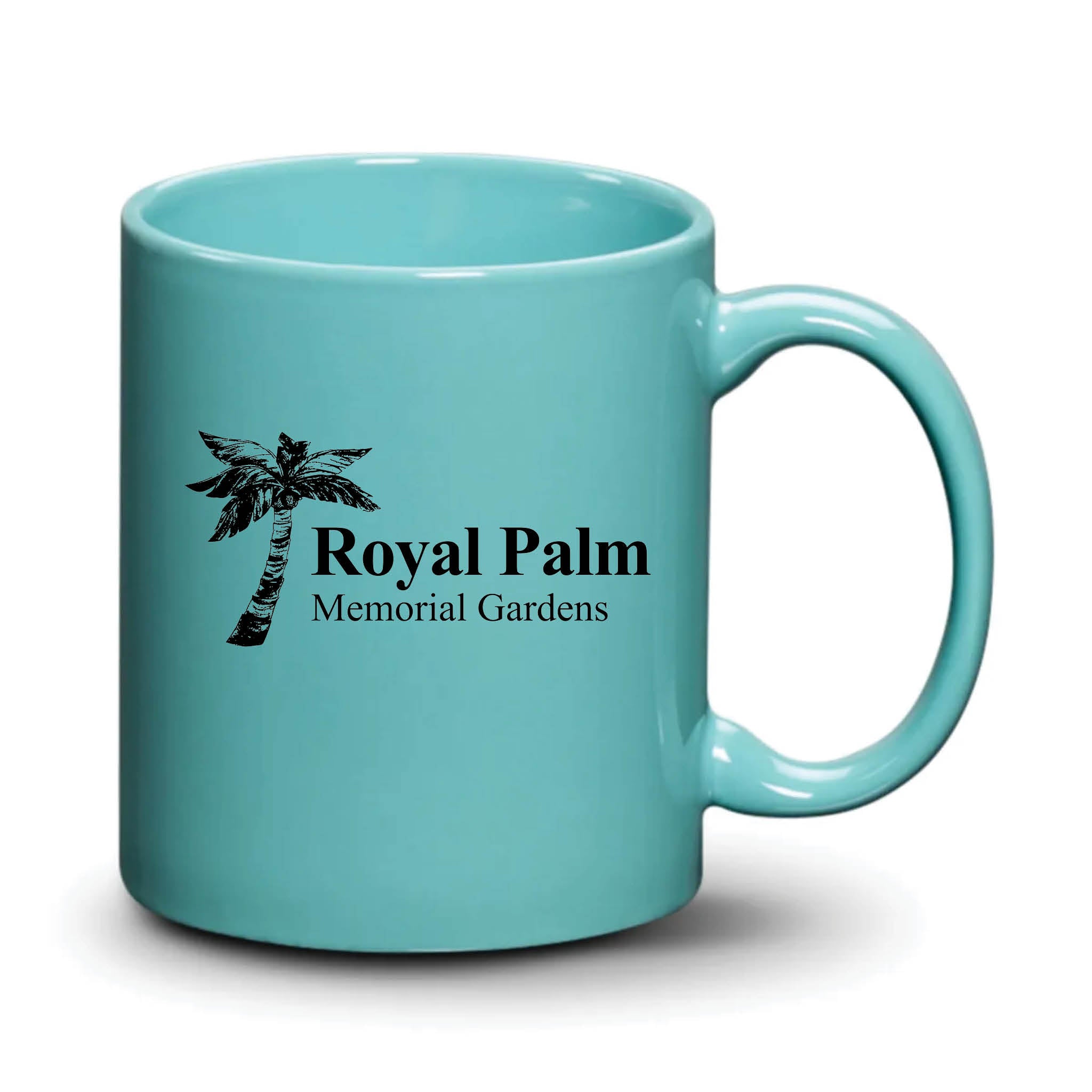 Malibu Mug Aqua Black Logo