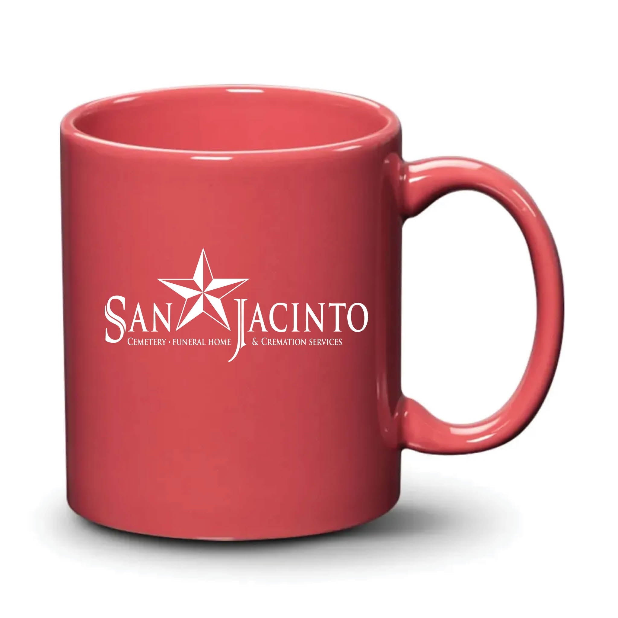 Malibu Mug Coral White Logo