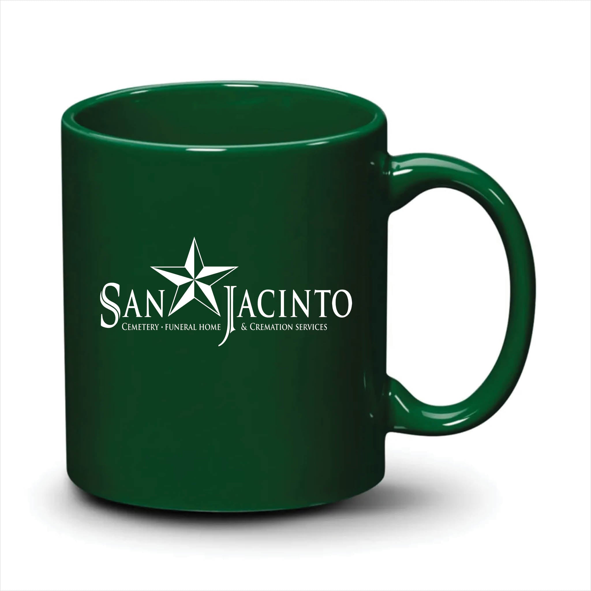 Malibu Mug Hunter Green White Logo