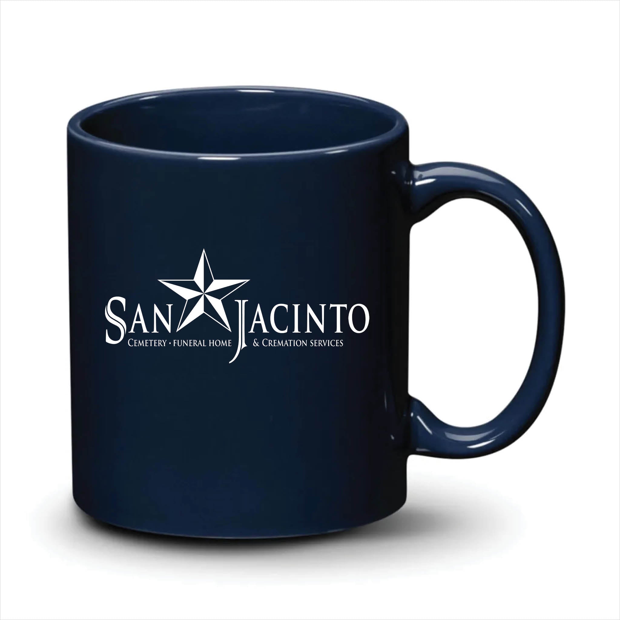 Malibu Mug Navy Blue White Logo